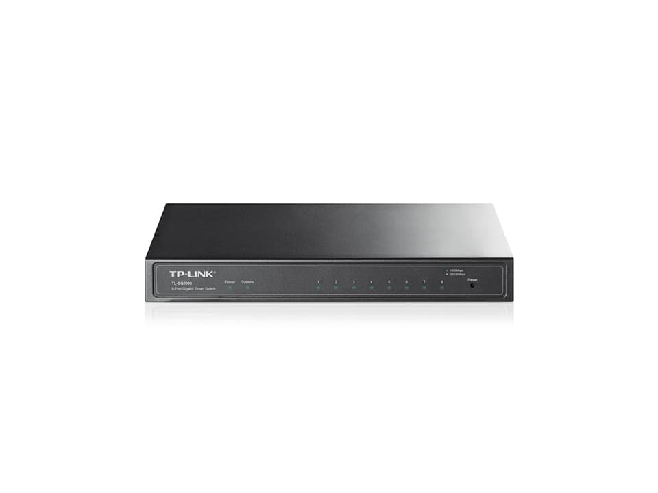TP-Link JetStream TL-SG2008 commutateur réseau Géré L2/L2+ Gigabit Ethernet (10/100/1000) Noir