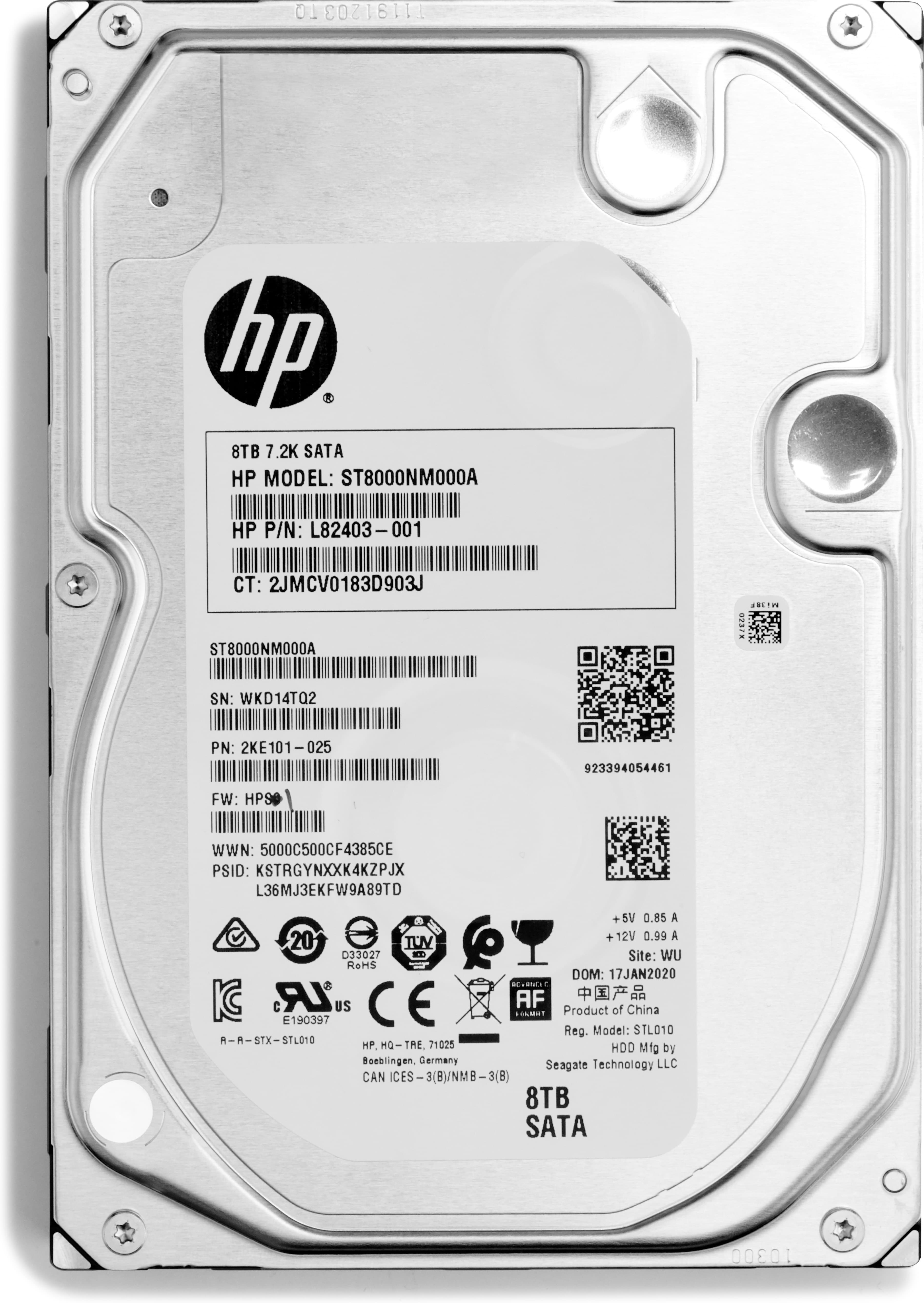 HP 8 To 7200 tr/min SATA 3,5 pouces Enterprise