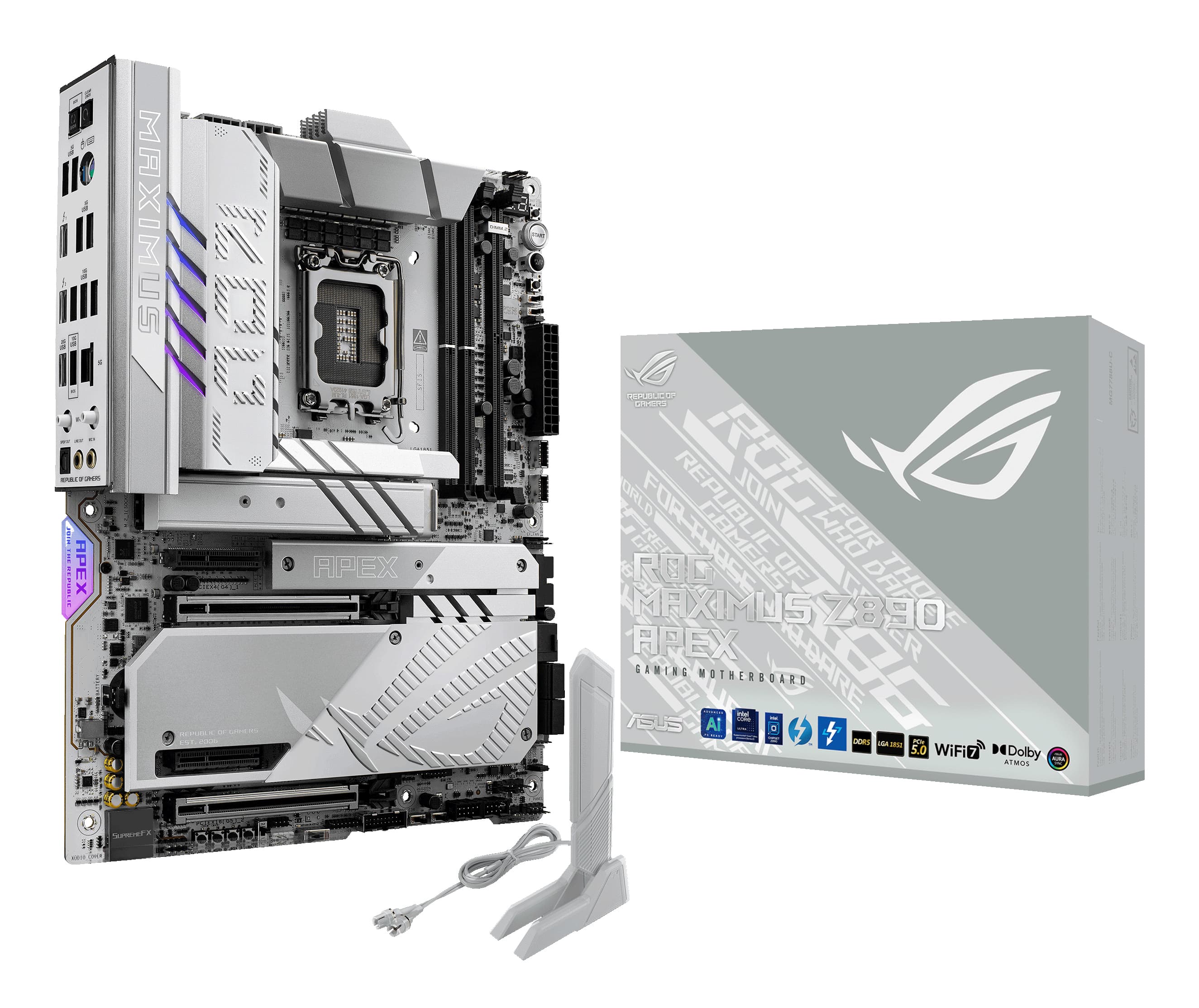 ASUS ROG MAXIMUS Z890 APEX Intel Z890 LGA 1851 (Socket V1) ATX
