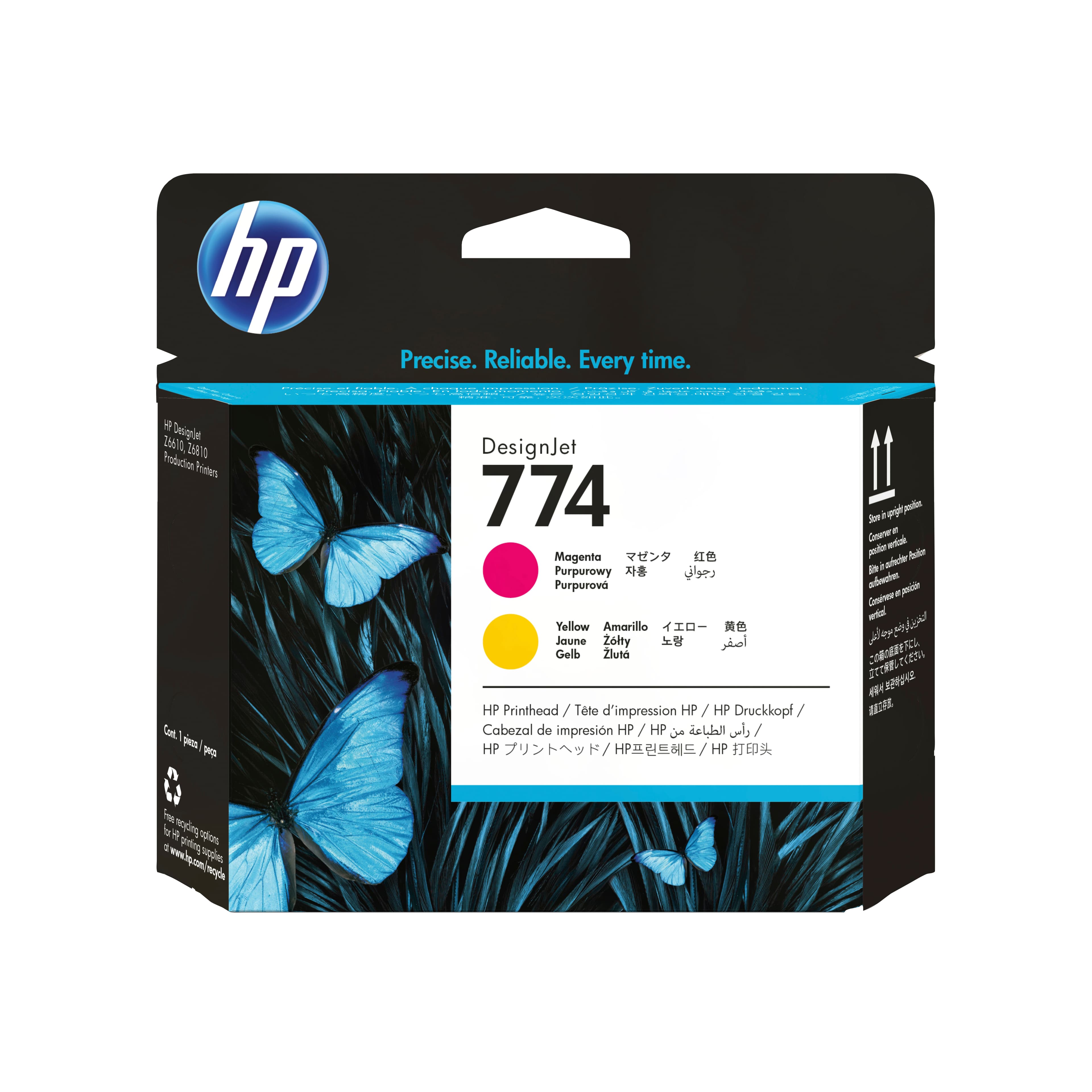 HP Tête d’impression 774 DesignJet magenta/jaune