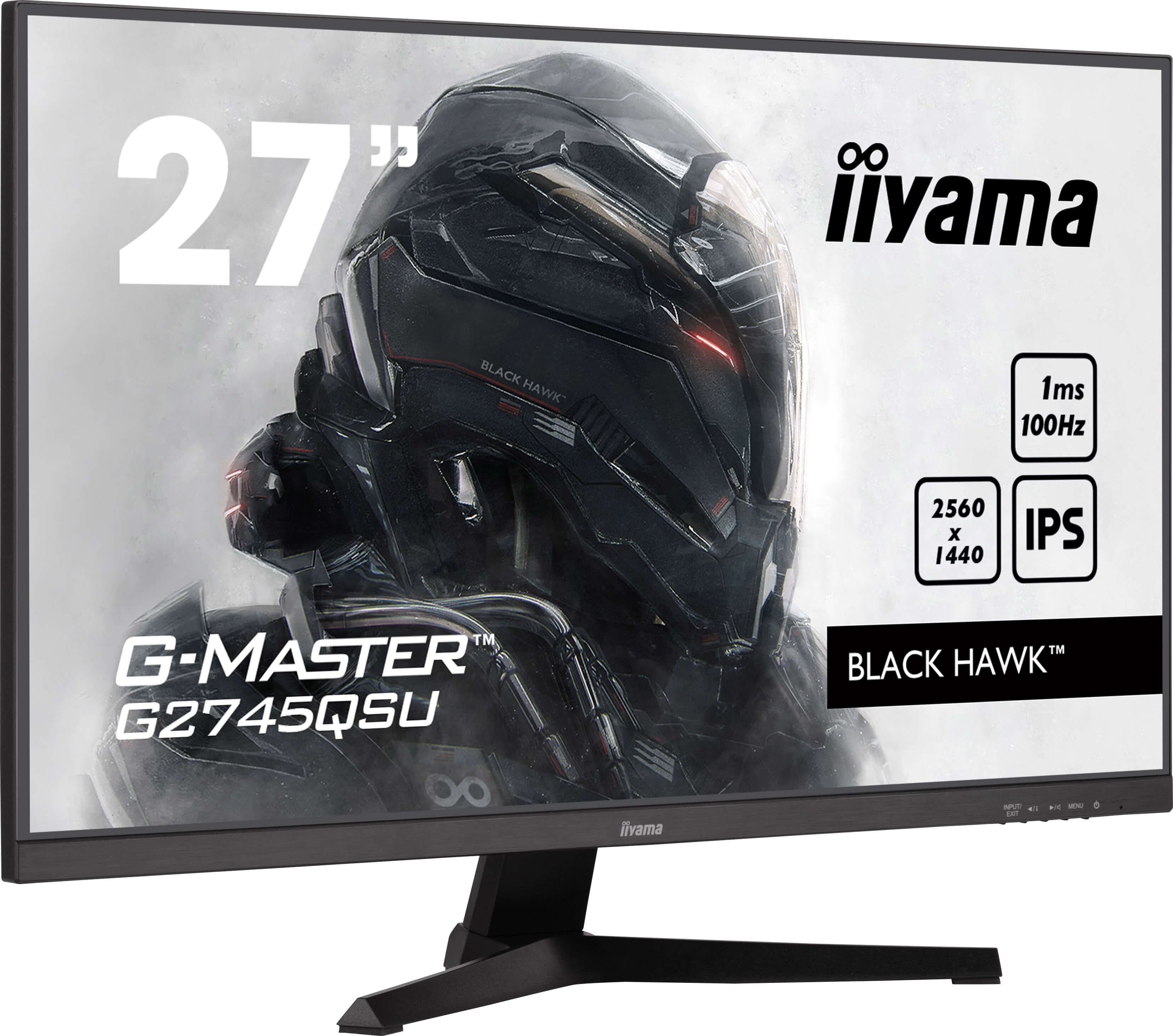 iiyama G-MASTER G2745QSU-B2 écran plat de PC 68,6 cm (27") 2560 x 1440 pixels Wide Quad HD LED Noir