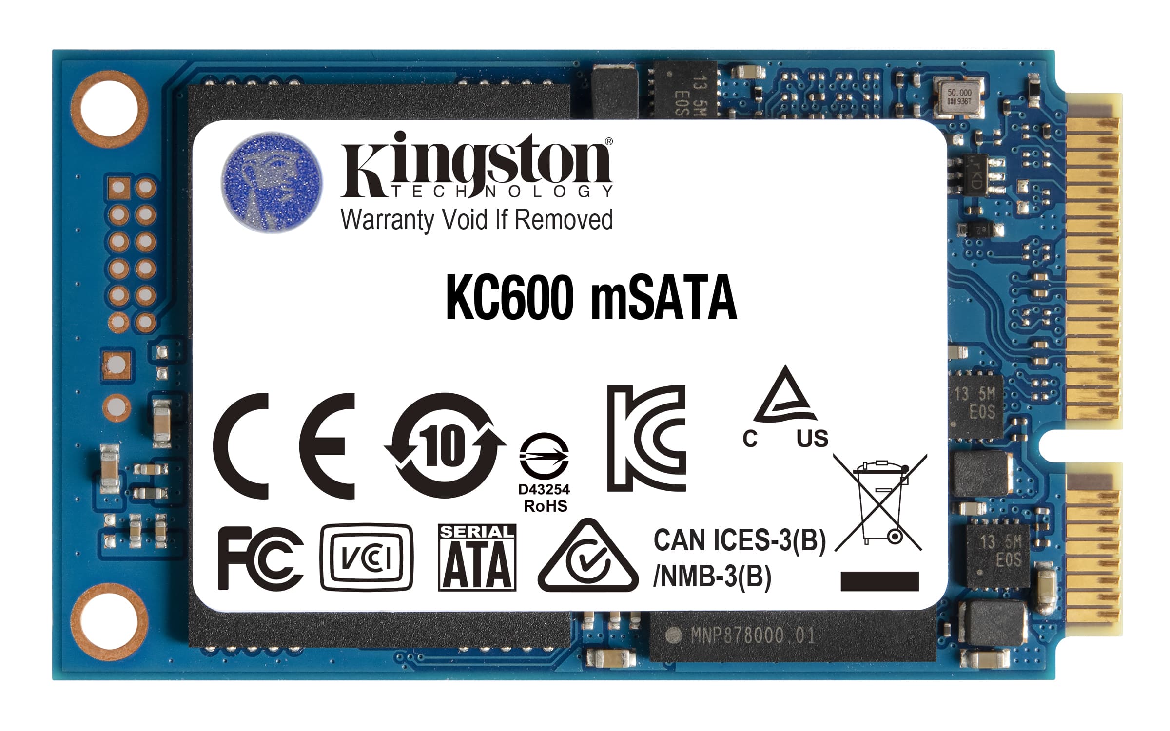 Kingston Technology SSD KC600 mSATA3 de 1 024 Go