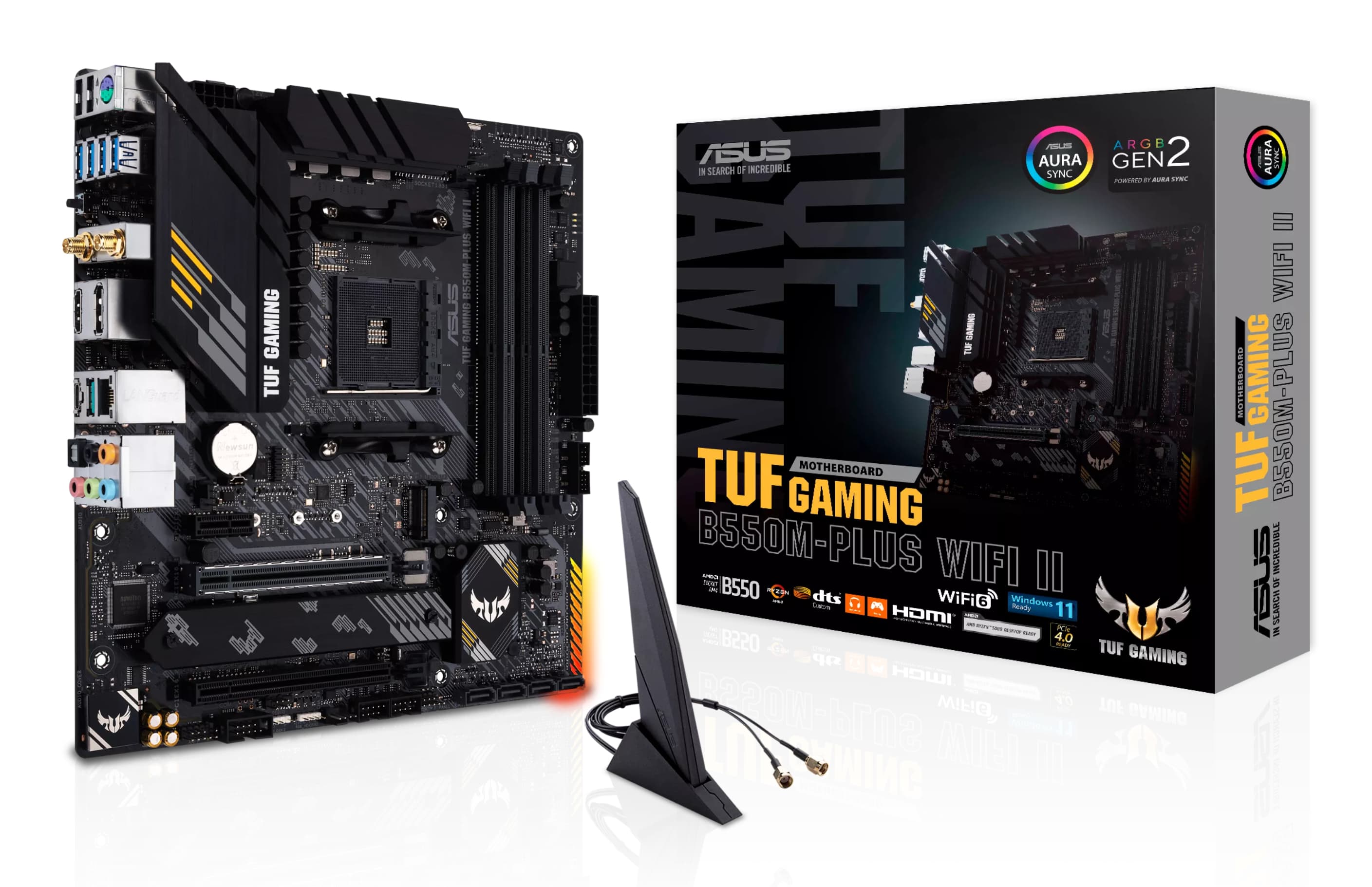 ASUS TUF GAMING B550M-PLUS WIFI II AMD B550 Emplacement AM4 micro ATX