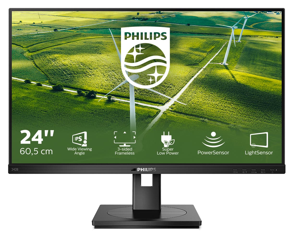 Philips 242B1G/00 écran plat de PC 60,5 cm (23.8") 1920 x 1080 pixels Full HD LED Noir