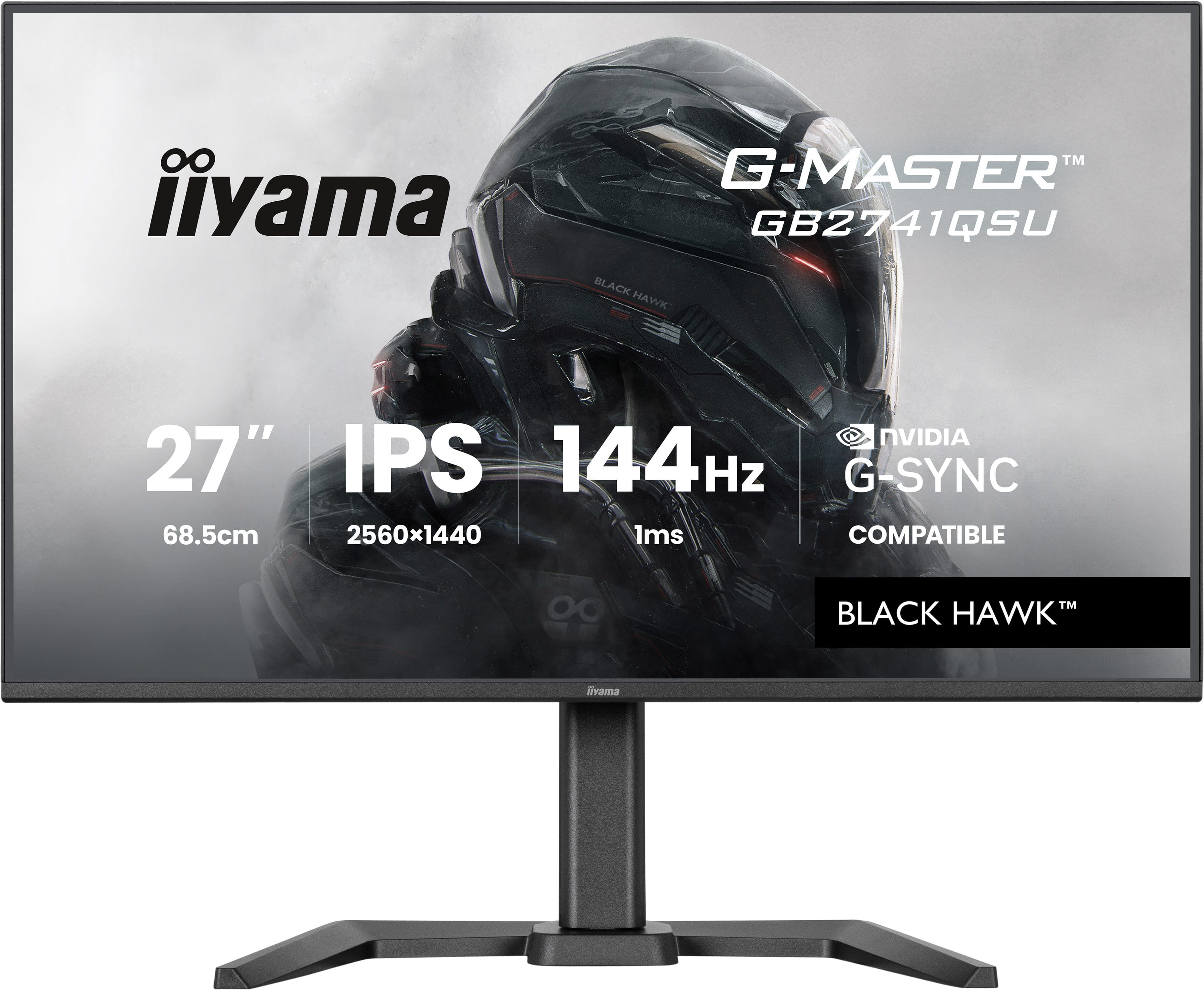 iiyama G-MASTER GB2741QSU-B1 écran plat de PC 68,6 cm (27") 2560 x 1440 pixels Noir