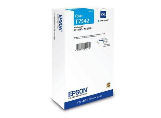 Epson T7542 cartouche d'encre 1 pièce(s) Original Rendement très élevé Cyan
