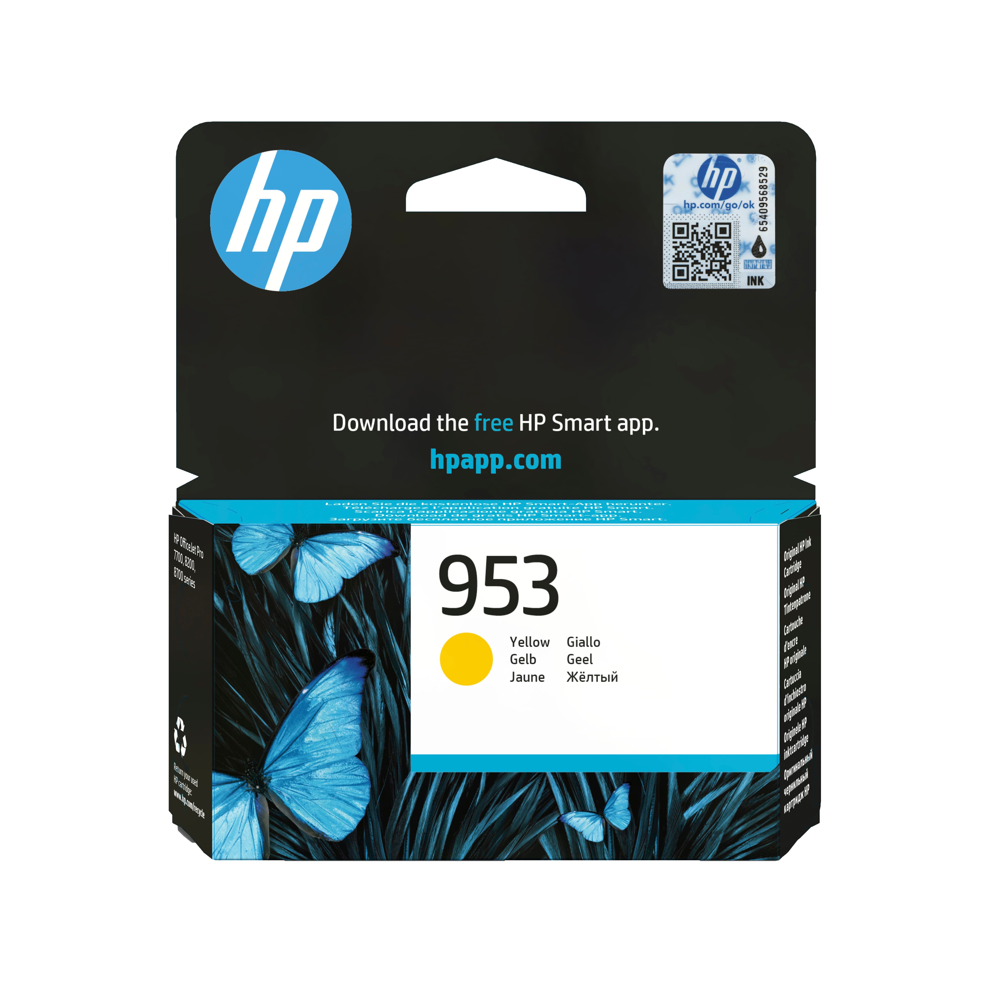 HP 953 Cartouche d’encre jaune authentique
