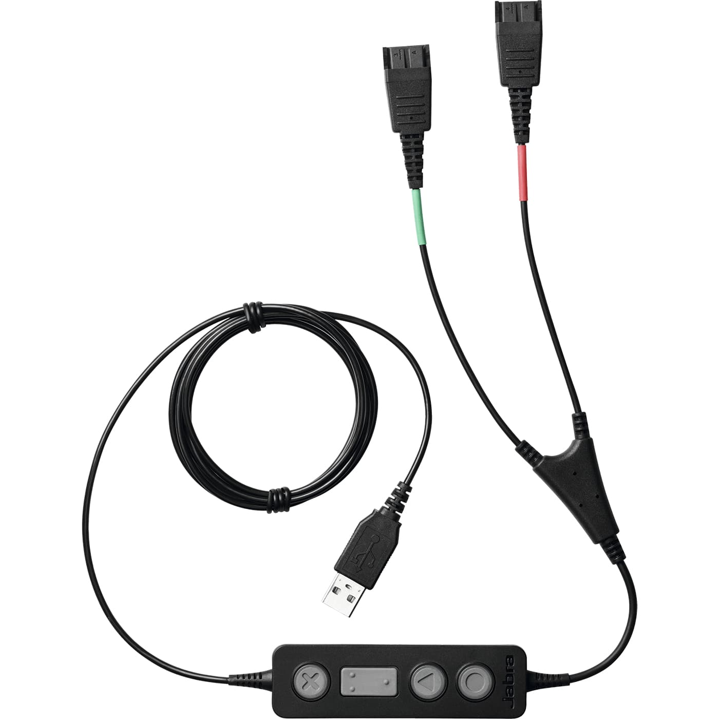 Jabra 265-09 câble audio USB2.0 2x QD Noir