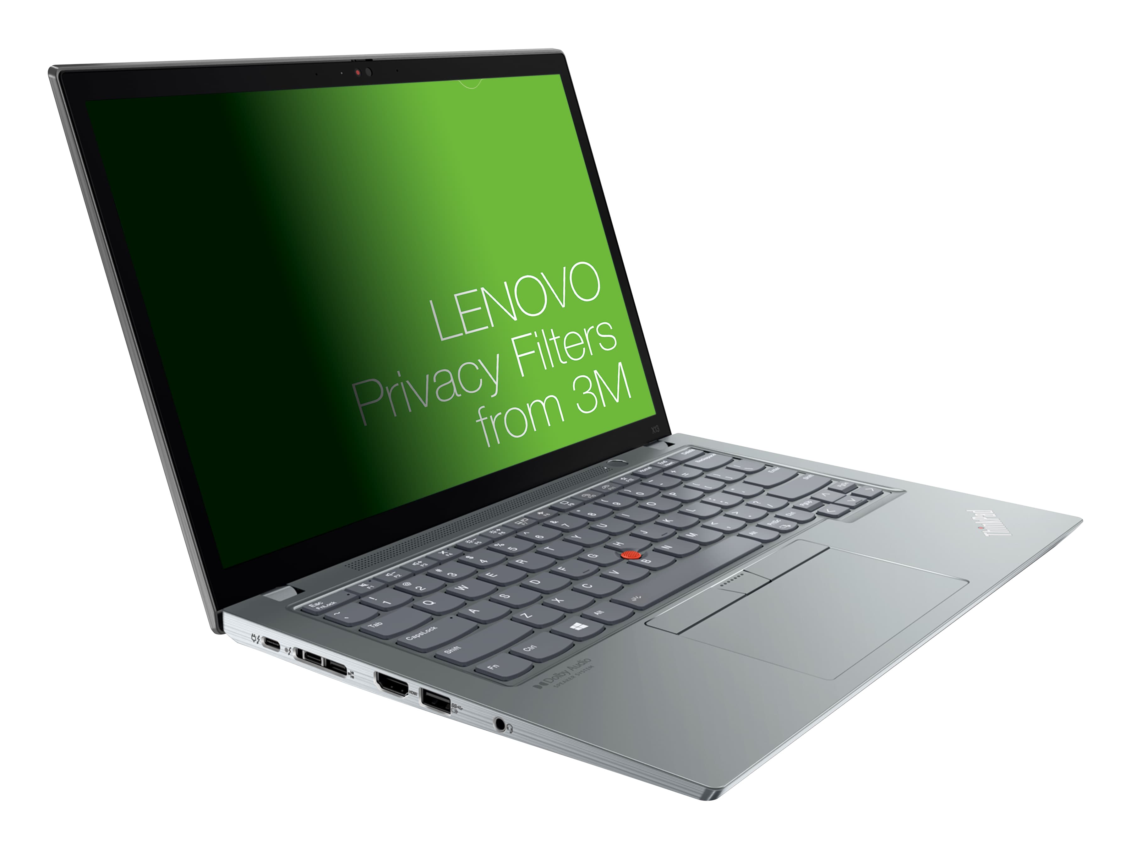 Lenovo 4XJ1D33266 filtre anti-reflets pour écran et filtre de confidentialité 33,8 cm (13.3") Ordinateur portable Filtre de confidentialité sans bords pour ordinateur