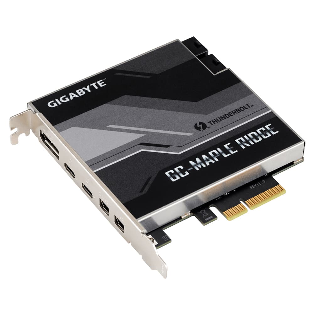GIGABYTE GC-MAPLE RIDGE carte et adaptateur d'interfaces Interne DisplayPort, Mini DisplayPort, Thunderbolt 4, USB 3.2 Gen 2 (3.1 Gen 2)