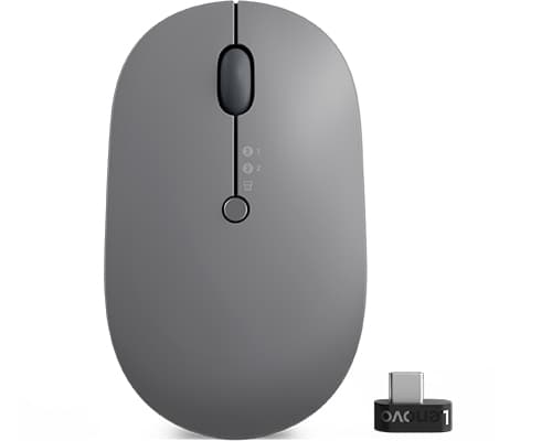 Lenovo Go Multi-Device souris Bureau Ambidextre RF sans fil + Bluetooth Optique 2400 DPI