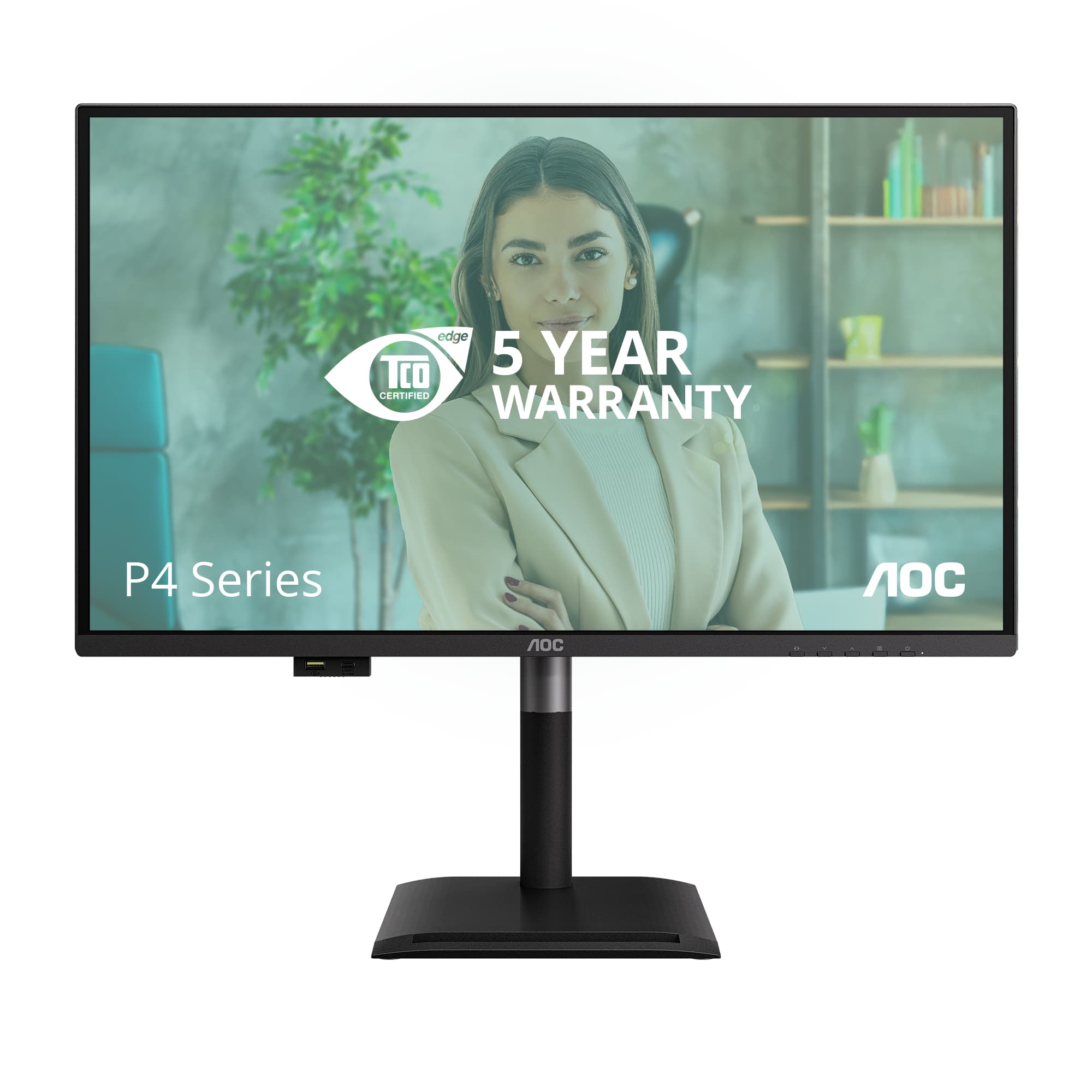 AOC Q27P4U écran plat de PC 68,6 cm (27") 2560 x 1440 pixels Wide Quad HD Noir