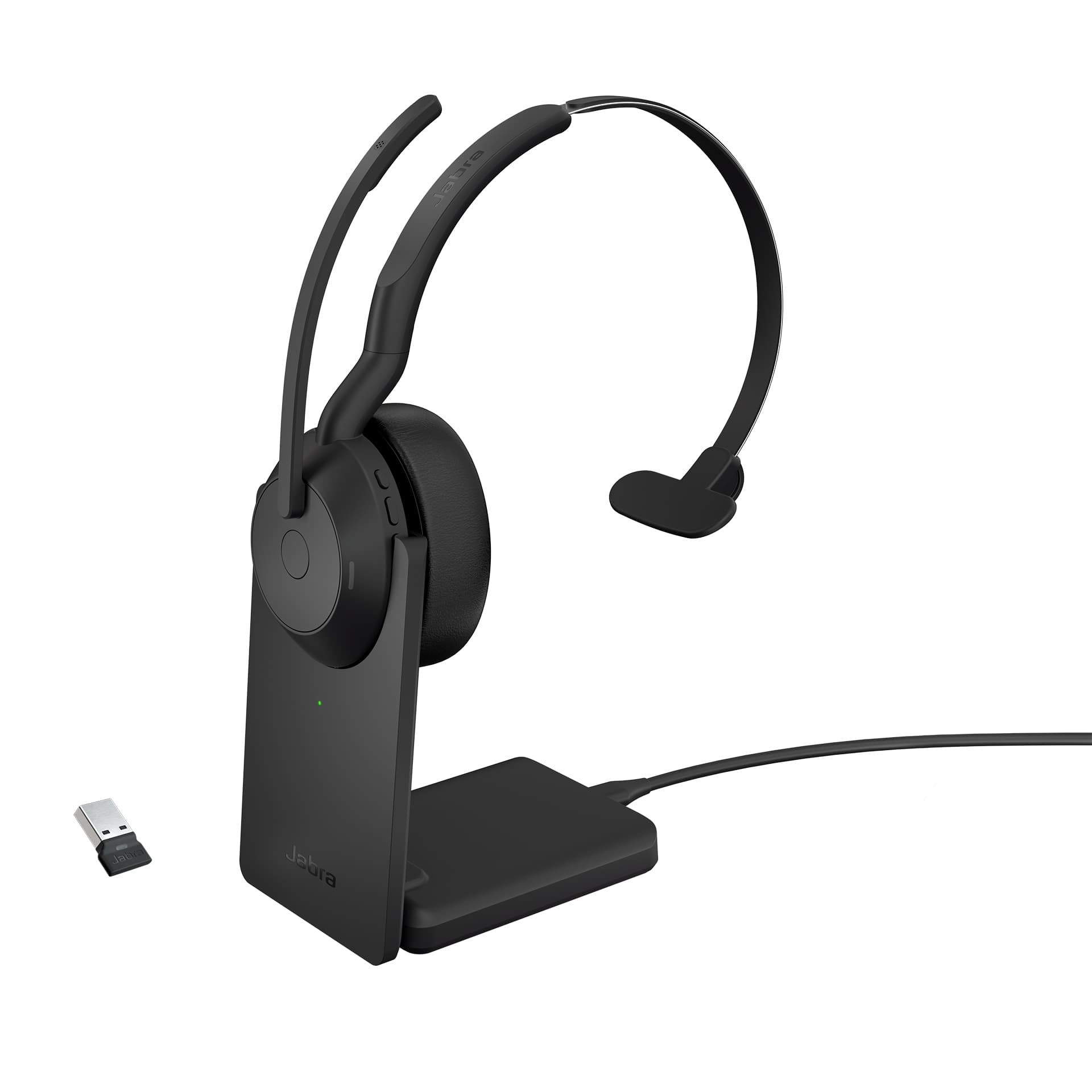 Jabra Evolve2 55 Casque Avec fil &sans fil Arceau Bureau/Centre d'appels Bluetooth Socle de chargement Noir