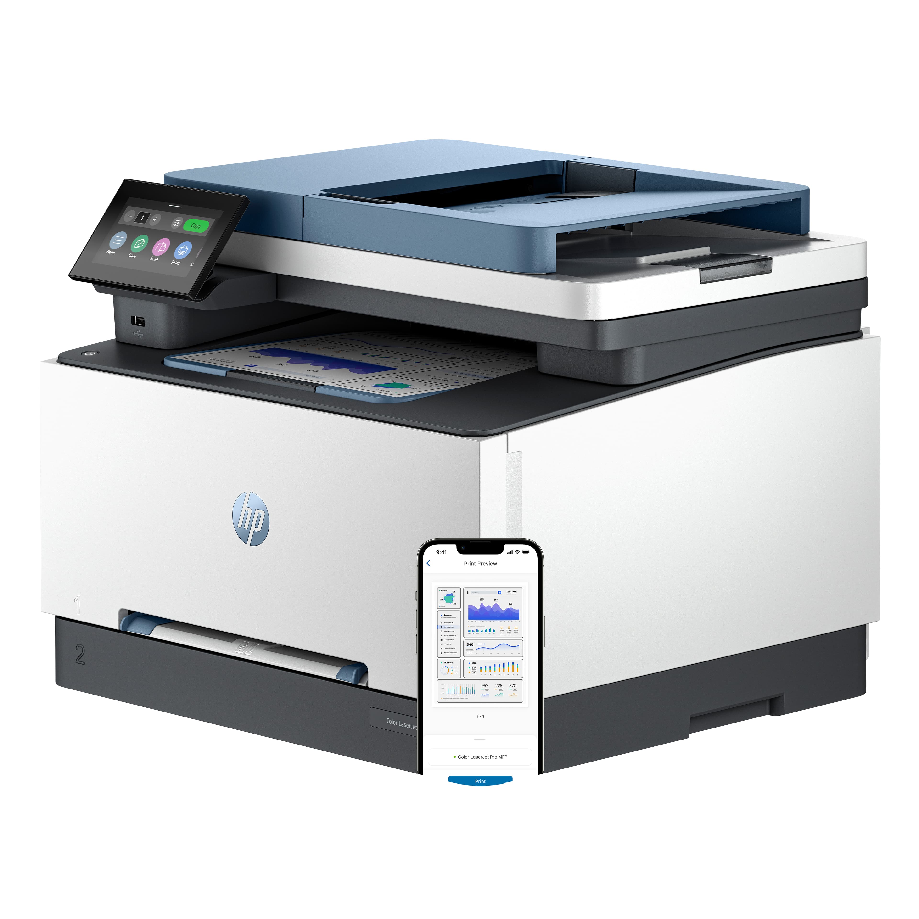 HP LaserJet Pro 3302sdw Sans fil Multifunction Couleur Imprimante, Copieur, Scanner; Recto verso