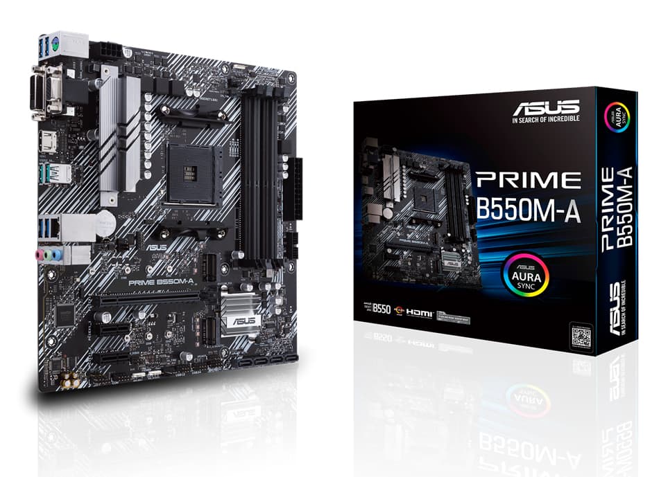 ASUS PRIME B550M-A AMD B550 Emplacement AM4 micro ATX