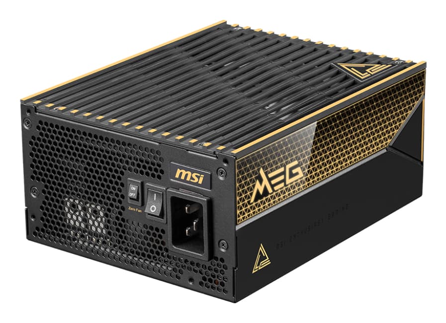 MSI MEG Ai1600T PCIE5 unité d'alimentation d'énergie 1600 W 24-pin ATX ATX Noir