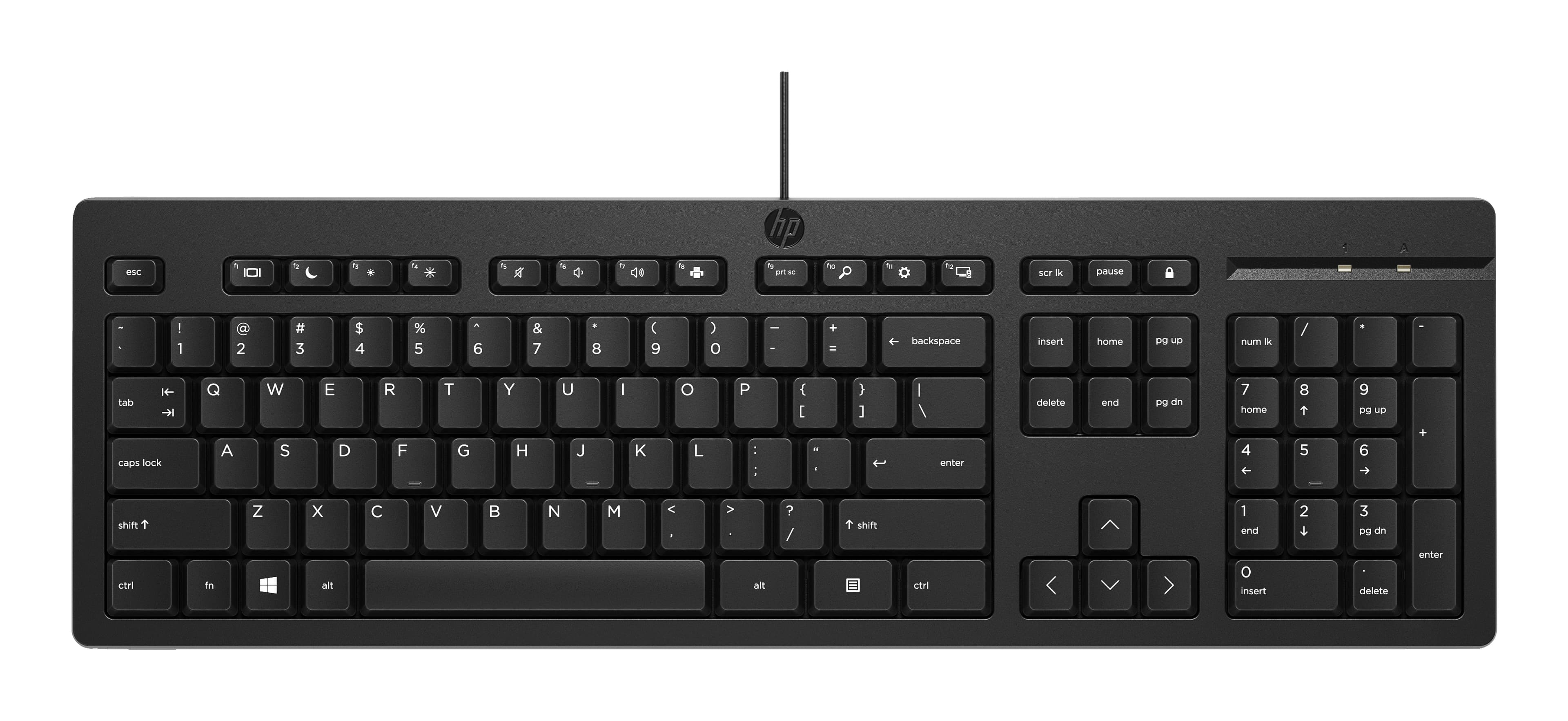HP 125 Wired Keyboard (Bulk) clavier Bureau USB Noir