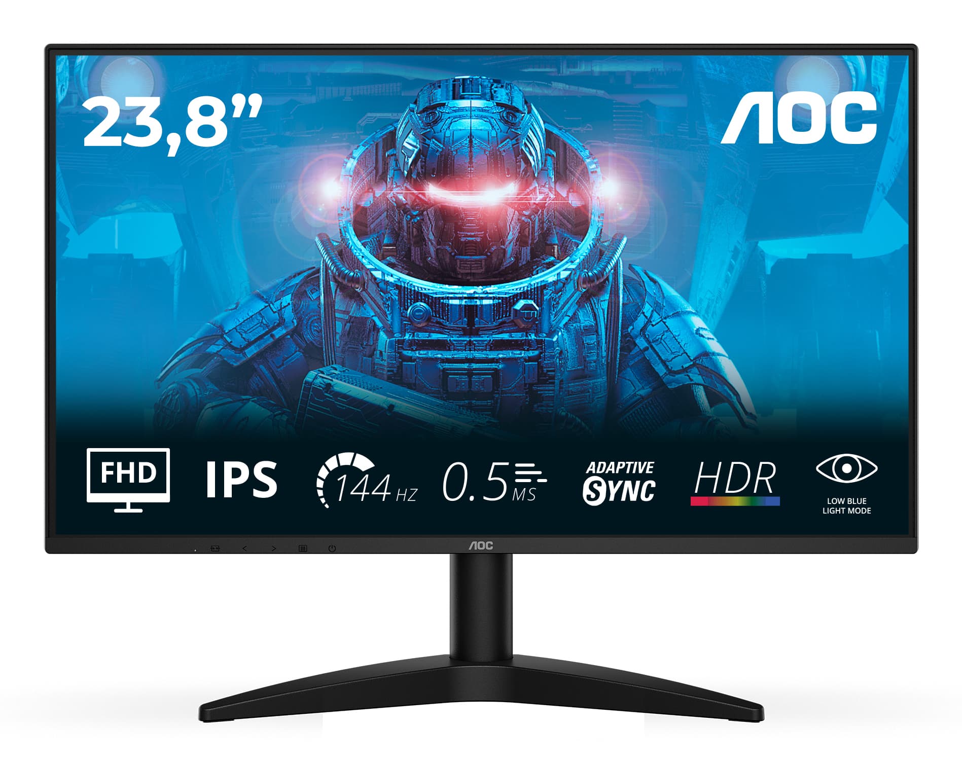 AOC 24B36X écran plat de PC 60,5 cm (23.8") 1920 x 1080 pixels Full HD LED Noir