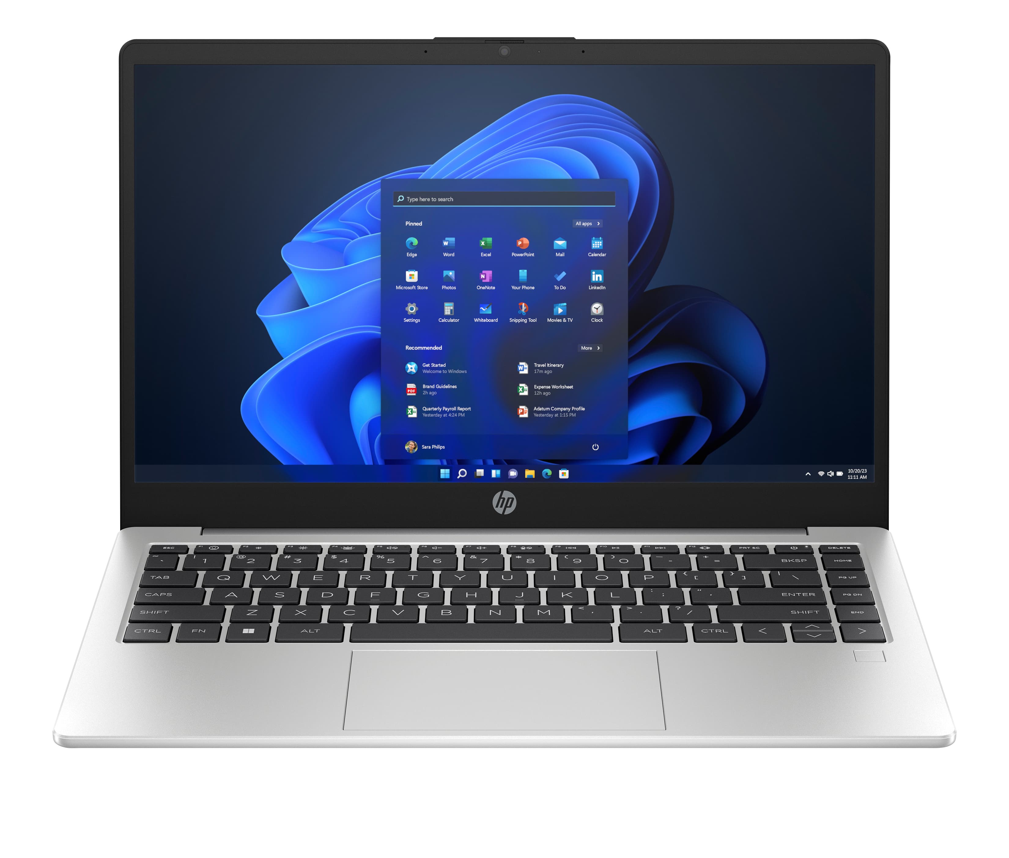 HP 245 G10 AMD Ryzen™ 3 7330U Ordinateur portable 35,6 cm (14") Full HD 8 Go DDR4-SDRAM 256 Go SSD Wi-Fi 6 (802.11ax) Windows 11 Pro Argent