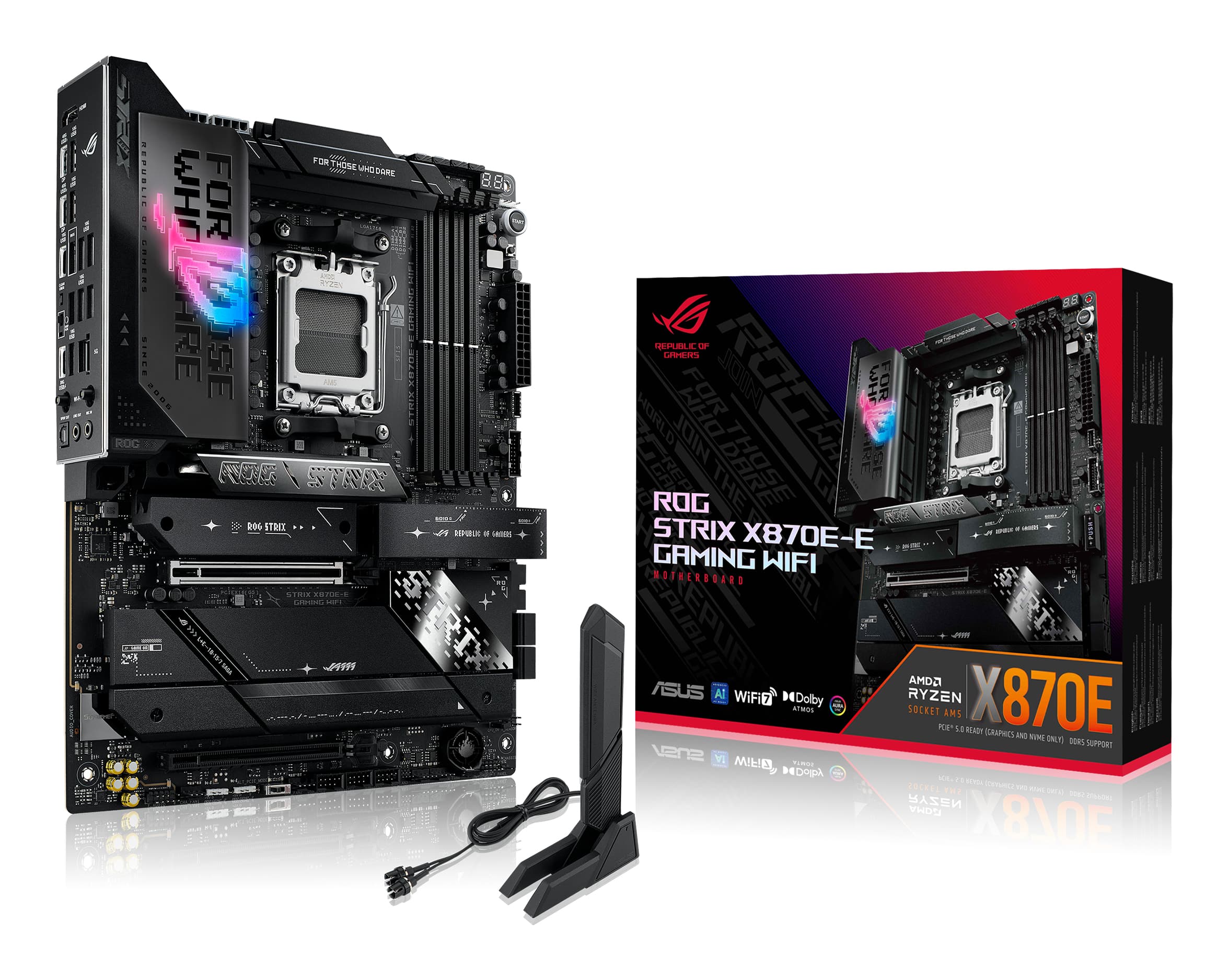 ASUS ROG STRIX X870E-E GAMING WIFI AMD X870E Emplacement AM5 ATX