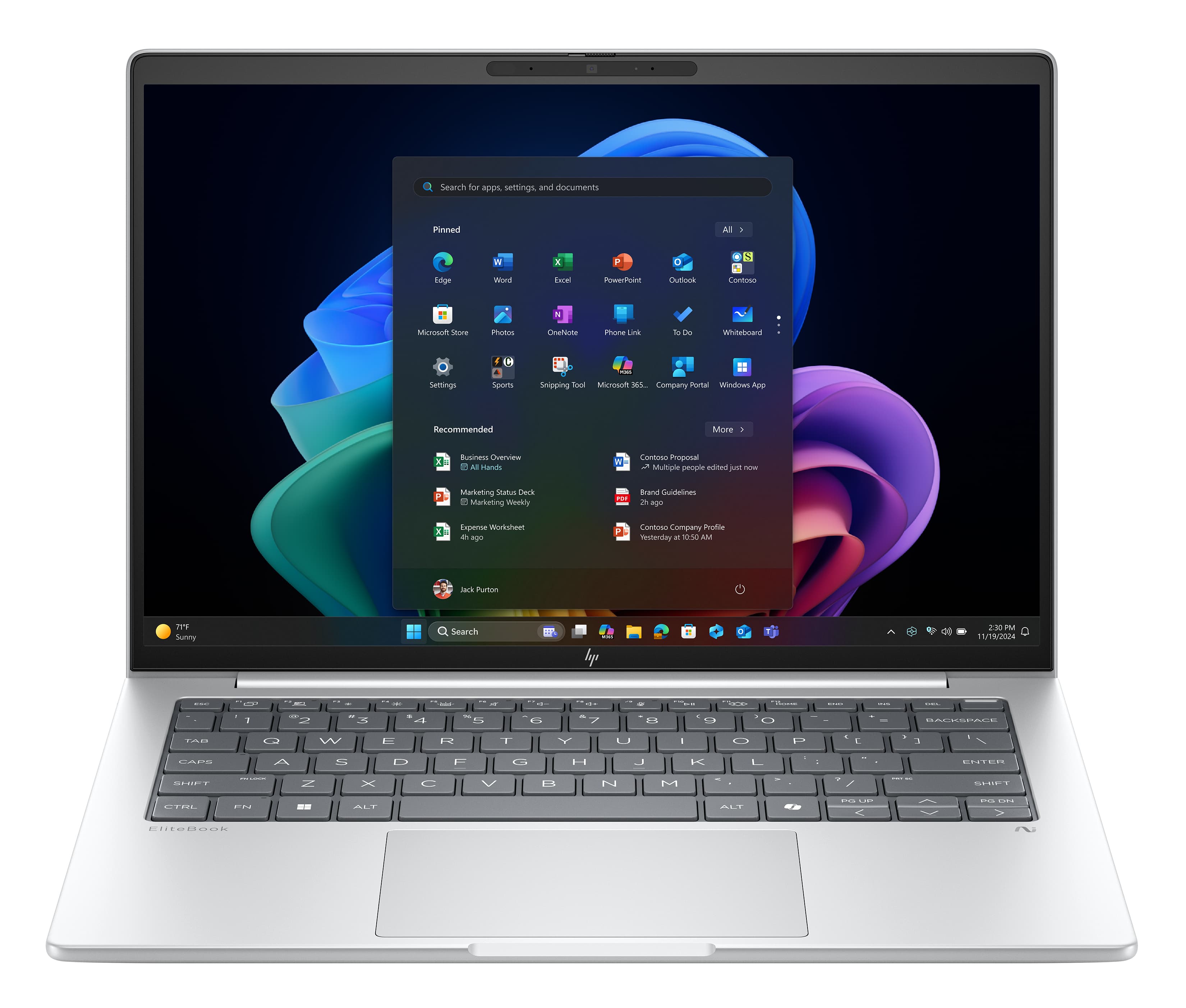 HP EliteBook 8 G1a Next Gen AI PC Wolf Pro Security Edition Copilot+ PC AMD Ryzen AI 5 340 Ordinateur portable 35,6 cm (14") WUXGA 32 Go DDR5-SDRAM 512 Go SSD Wi-Fi 7 (802.11be) Windows 11 Pro Argent