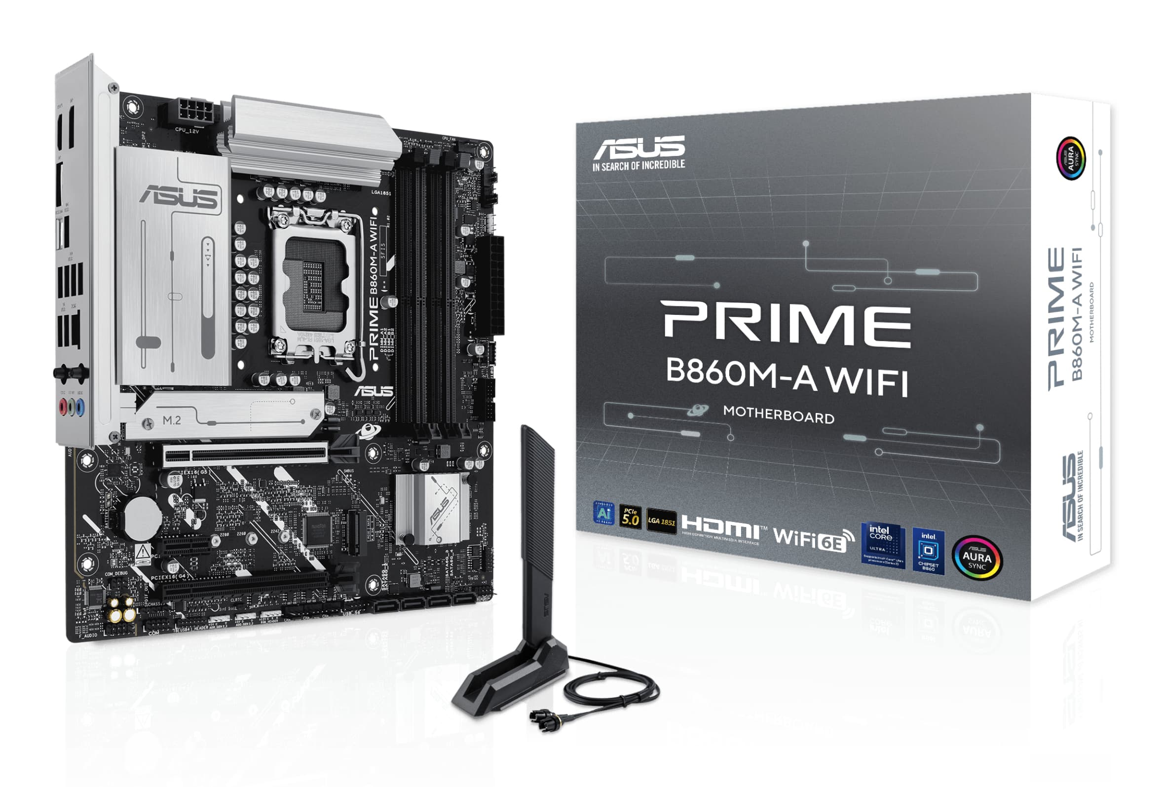 ASUS PRIME B860M-A WIFI Intel B860 LGA 1851 (Socket V1) micro ATX