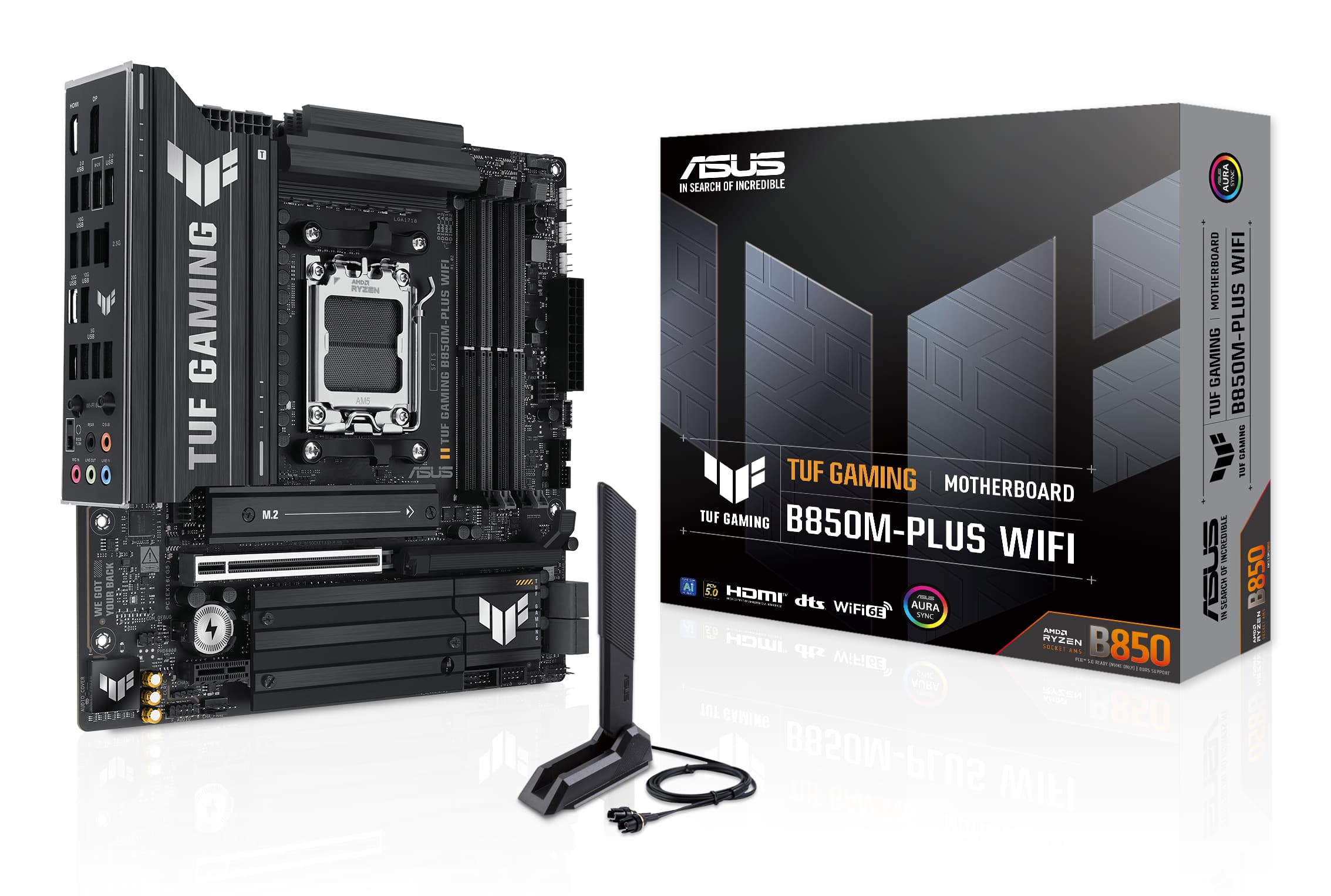 ASUS TUF GAMING B850M-PLUS WIFI AMD B850 Emplacement AM5 micro ATX