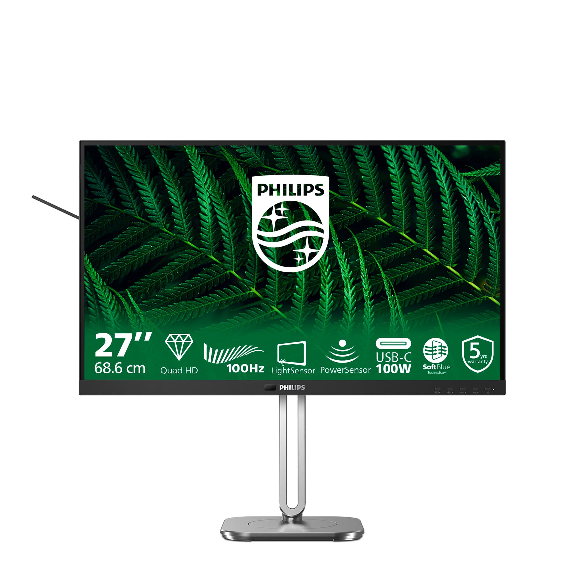 Philips 5000 series 27B2G5601/00 écran plat de PC 68,6 cm (27") 2560 x 1440 pixels Quad HD LCD Noir
