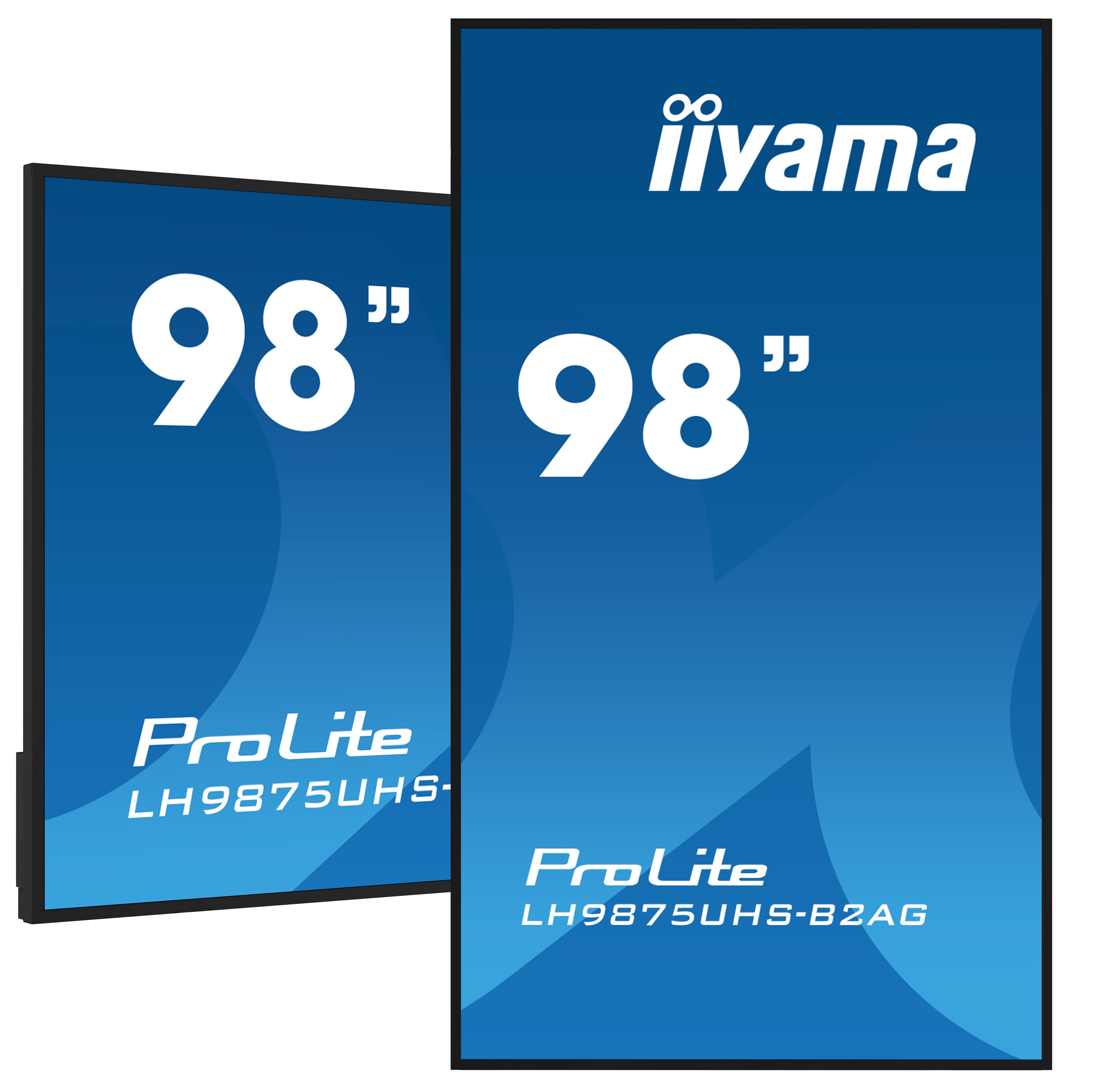 iiyama LH9875UHS-B2AG Écran d'affichage dynamique Écran plat de signalisation numérique 2,48 m (97.5") LED Wifi 500 cd/m² 4K Ultra HD Noir Intégré dans le processeur Android 11 24/7