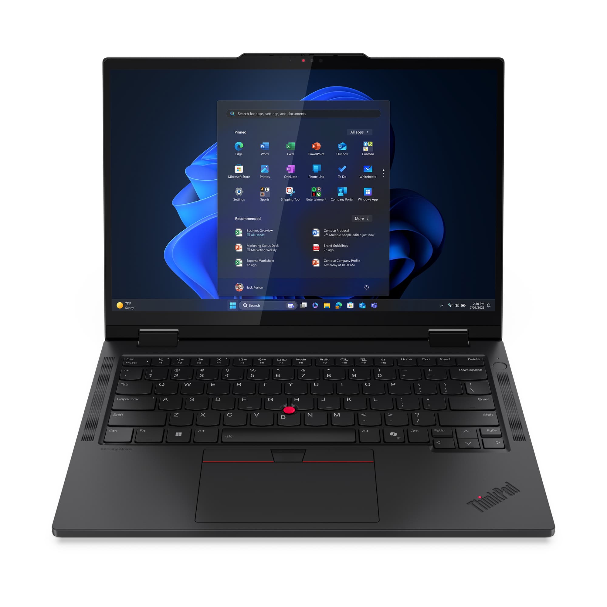 Lenovo ThinkPad T14s 2-in-1 Gen 1 Intel Core Ultra 5 225U Hybride (2-en-1) 35,6 cm (14") Écran tactile WUXGA 16 Go LPDDR5x-SDRAM 512 Go SSD Wi-Fi 6E (802.11ax) Windows 11 Pro Français Noir