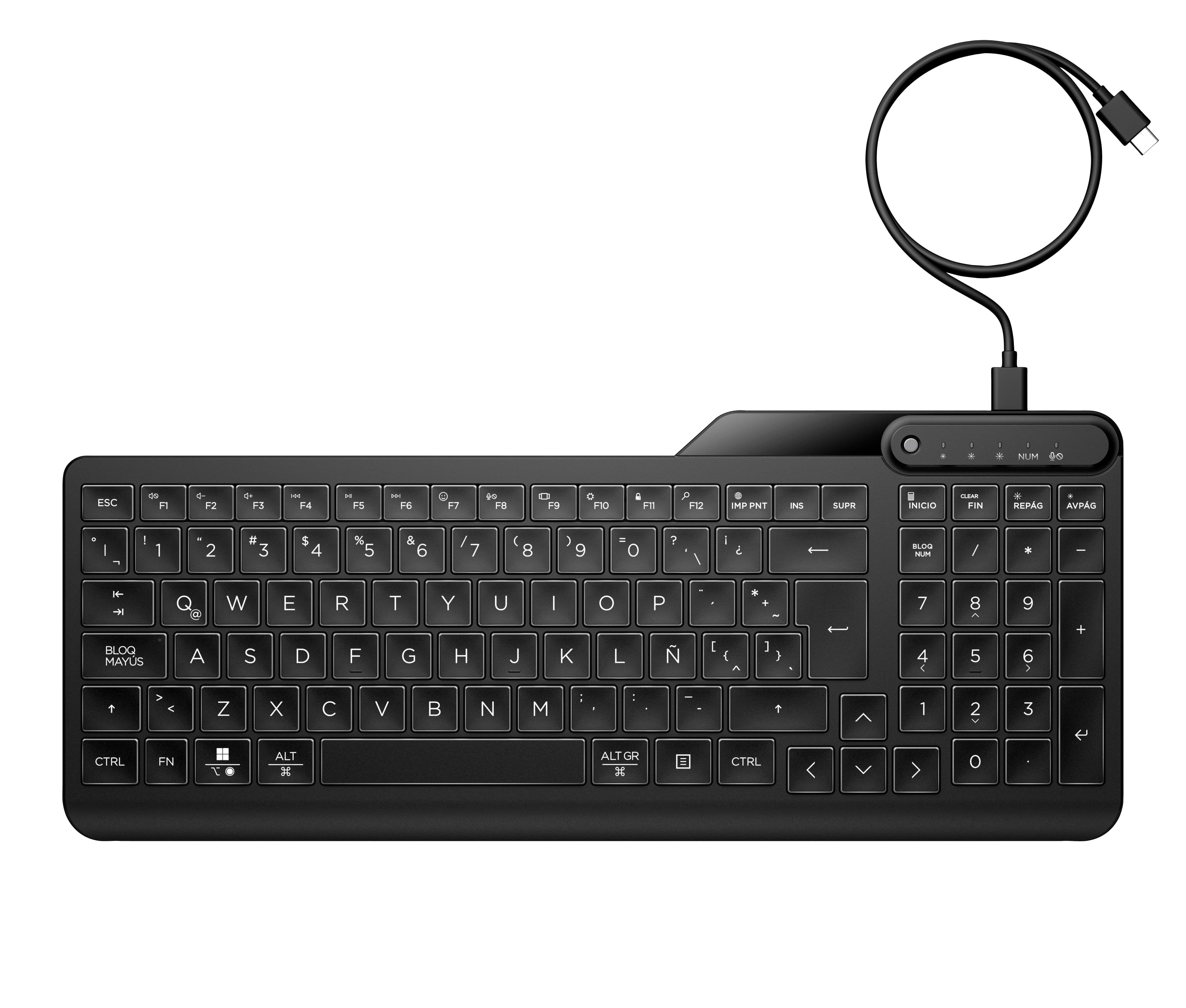 HP Clavier filaire rétroéclairé multi-appareil 405