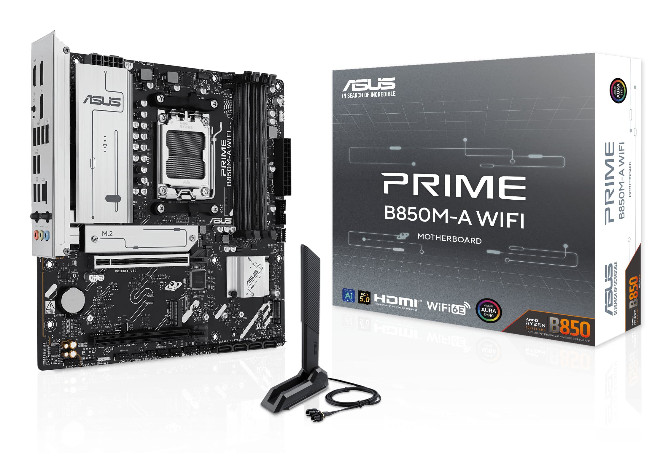 ASUS PRIME B850M-A WIFI AMD B850 Emplacement AM5 micro ATX