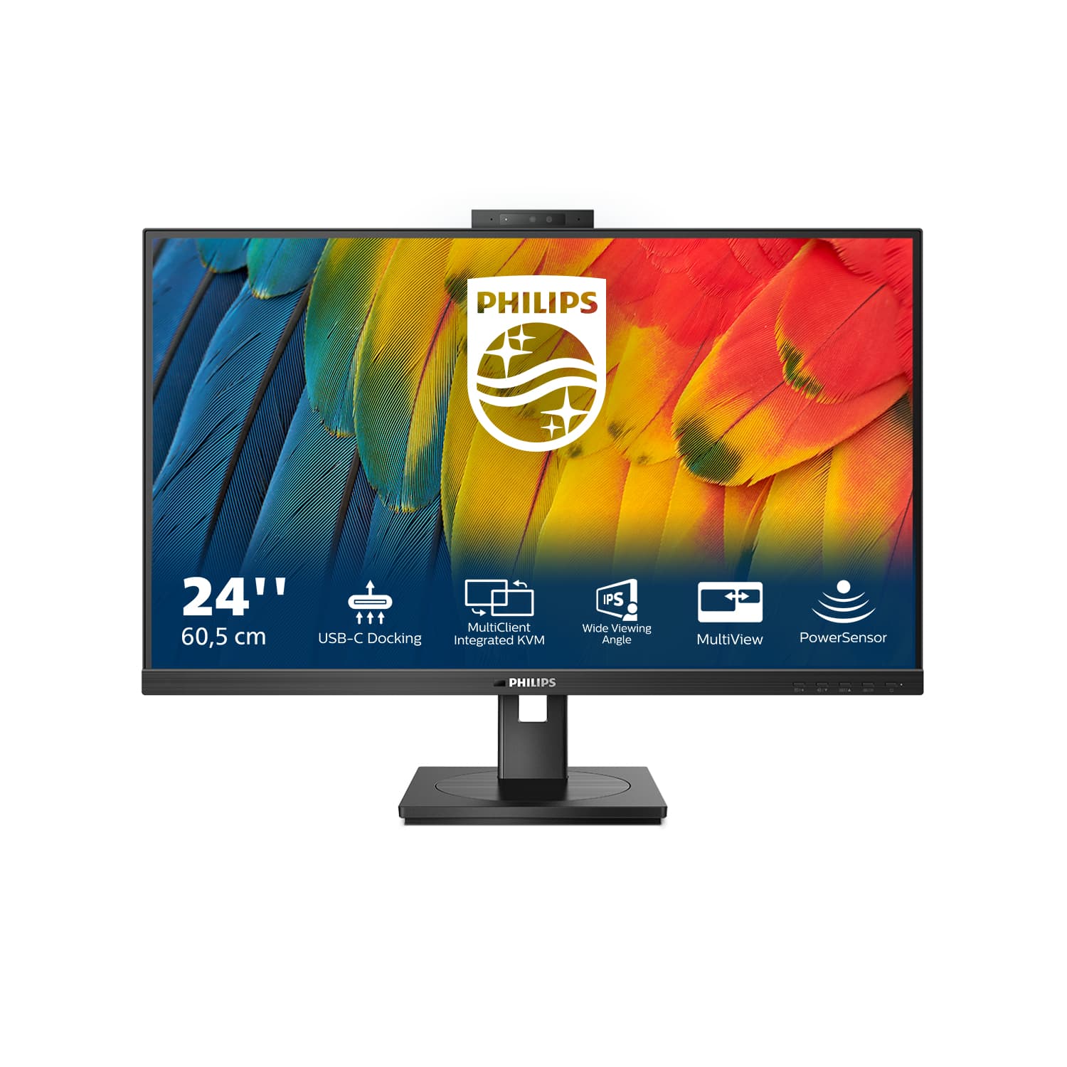 Philips 5000 series 24B1U5301H/00 écran plat de PC 60,5 cm (23.8") 1920 x 1080 pixels Full HD LCD Noir