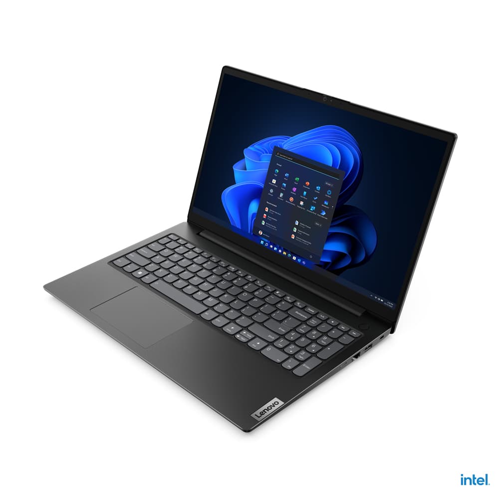 Lenovo V15 G4 IAH Intel® Core™ i5 i5-12500H Ordinateur portable 39,6 cm (15.6") Full HD 8 Go DDR4-SDRAM 256 Go SSD Wi-Fi 6 (802.11ax) Windows 11 Pro Français Noir