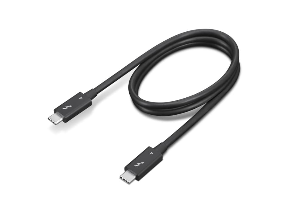 Lenovo 4X91K16968 Câble Thunderbolt 0,7 m 40 Gbit/s Noir