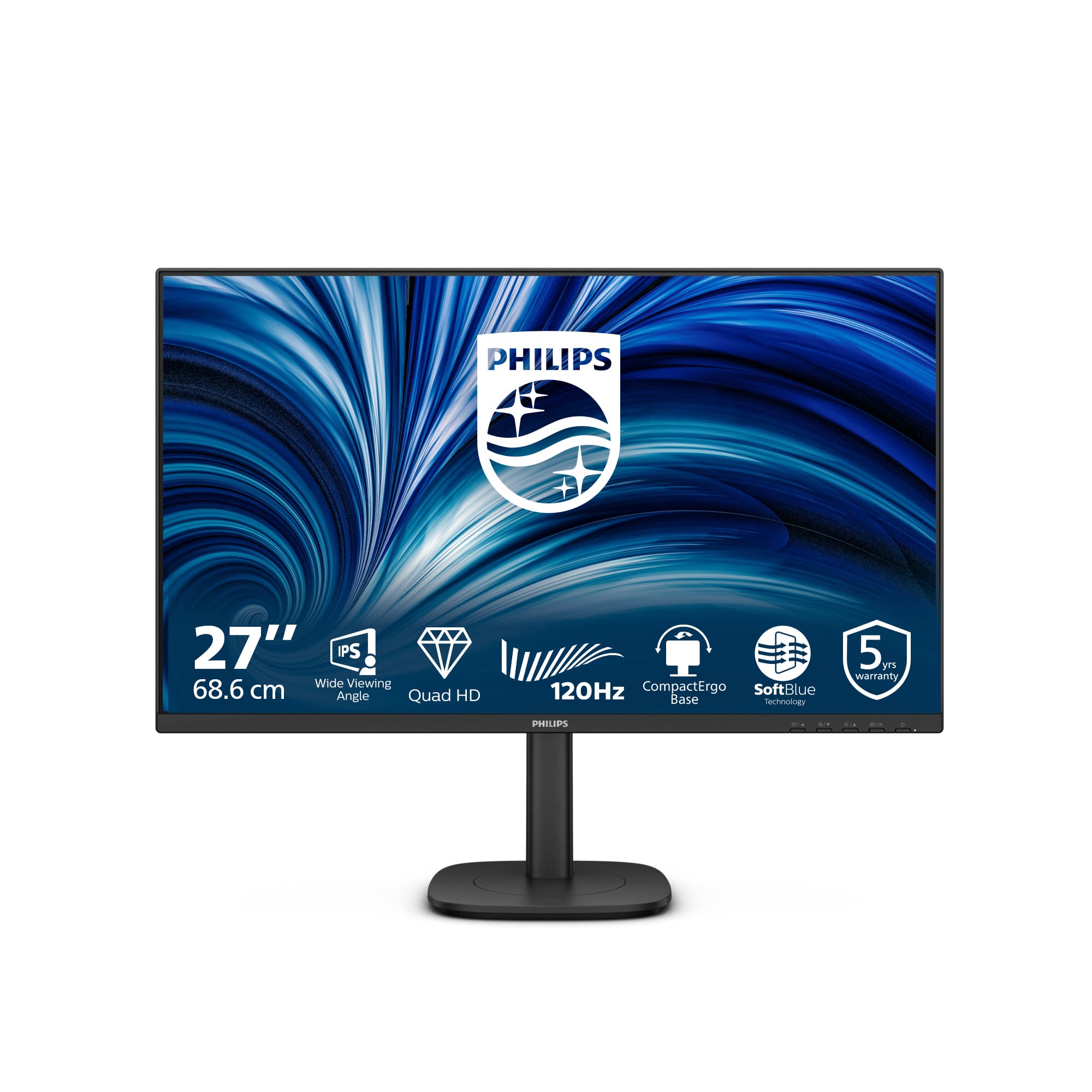Philips 27B2N3500J/00 écran plat de PC 68,6 cm (27") 2560 x 1440 pixels 2K LCD Noir