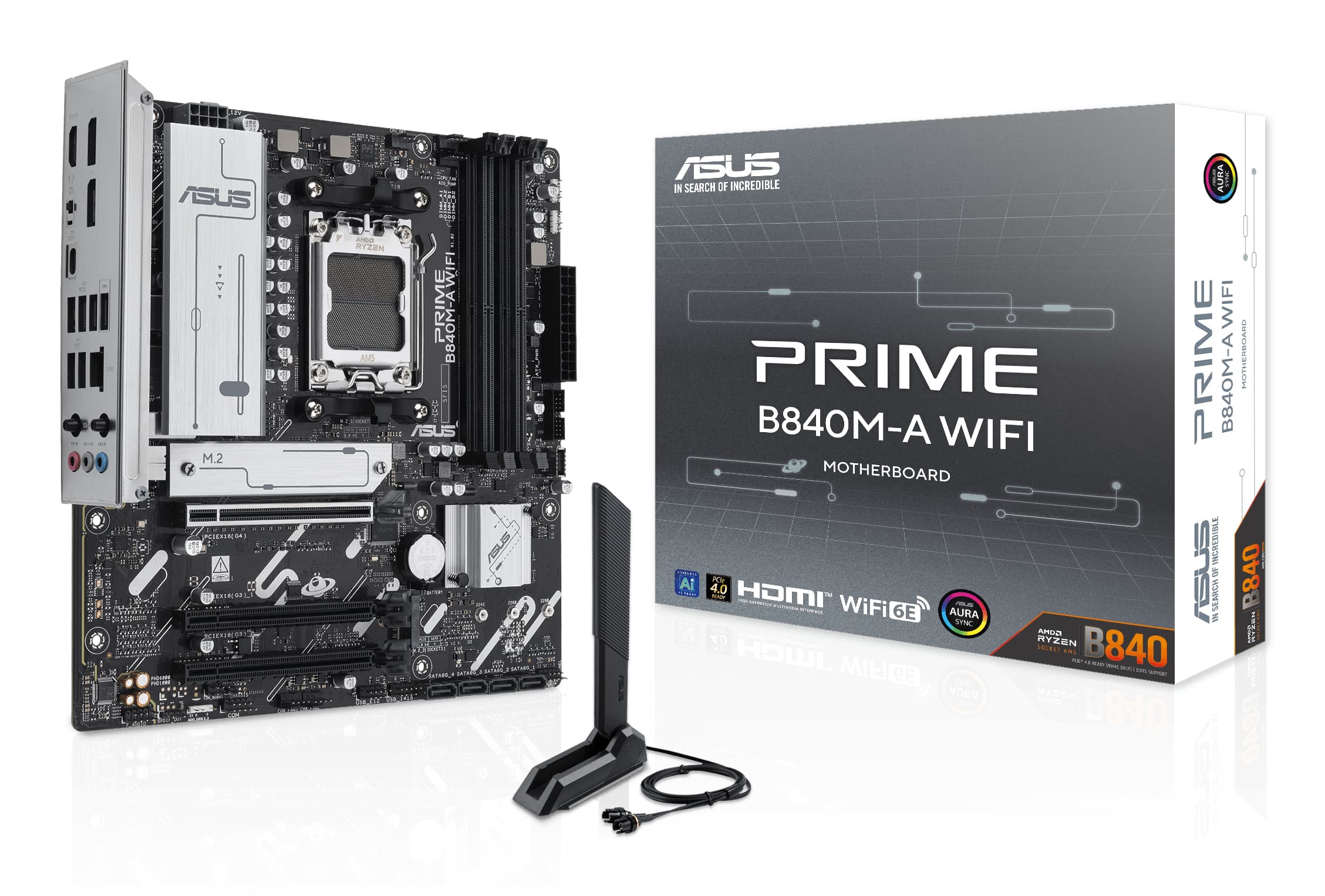 ASUS PRIME B840M-A WIFI AMD B840 Emplacement AM5 micro ATX
