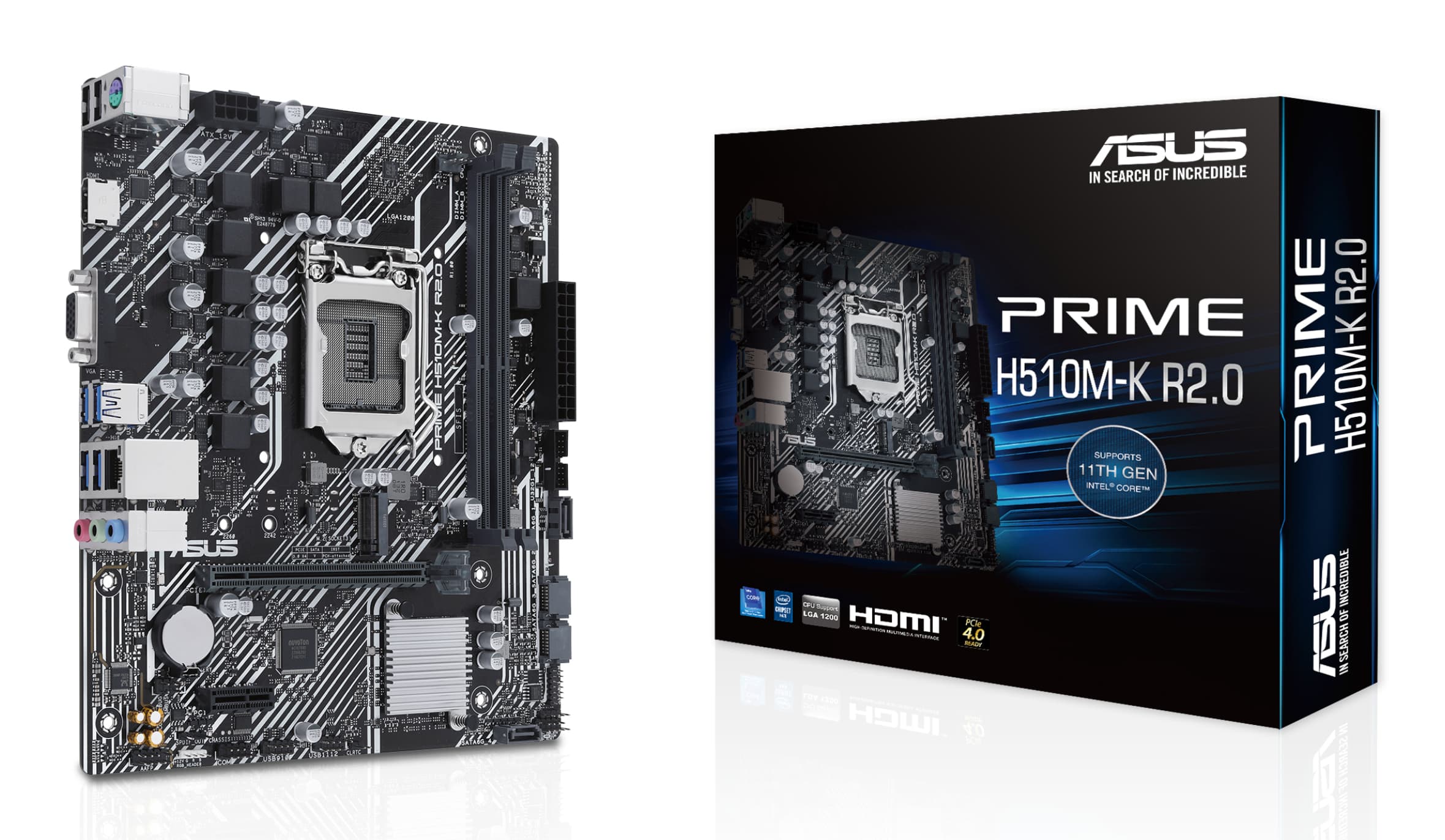 ASUS PRIME H510M-K R2.0 Intel H510 LGA 1200 (Socket H5) micro ATX