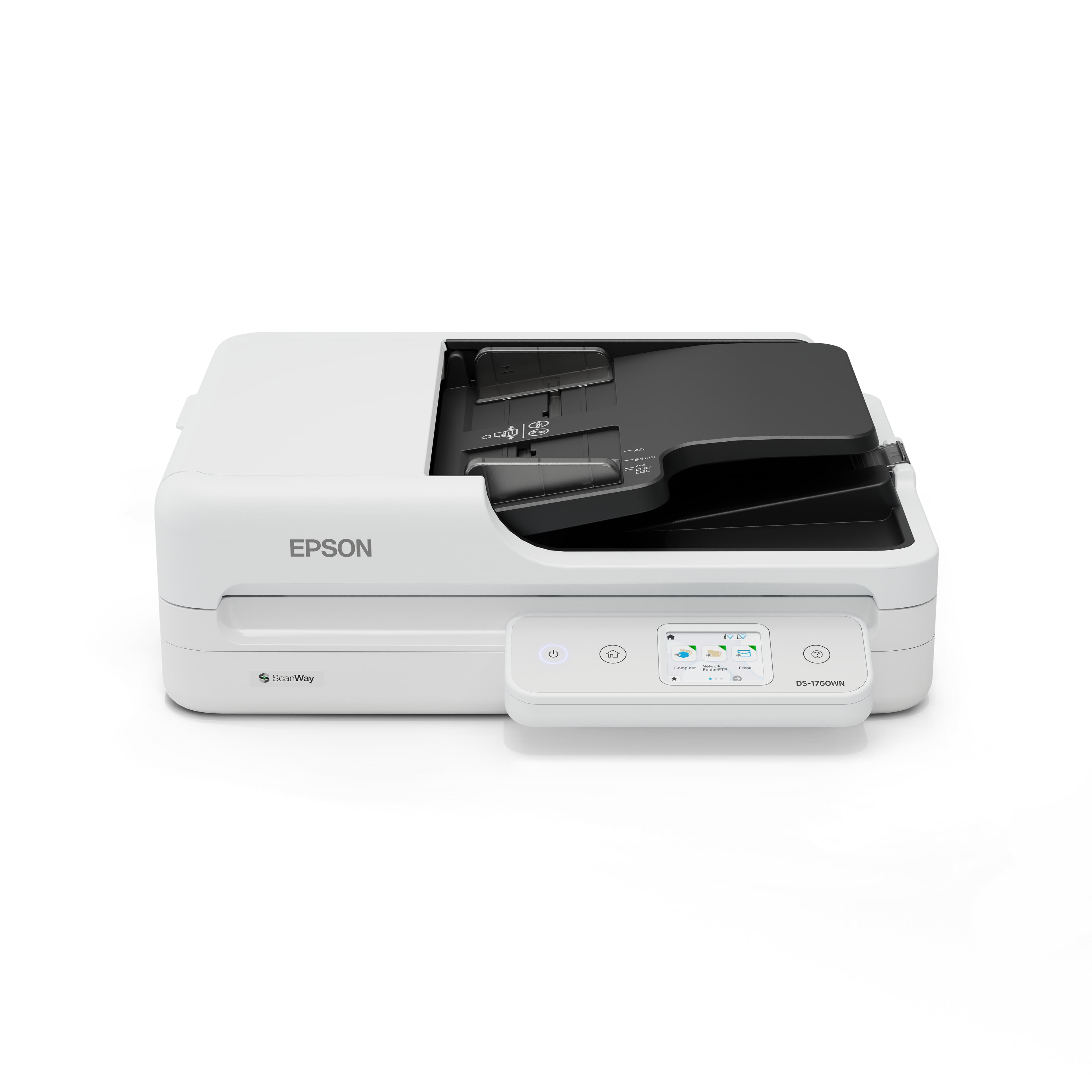 Epson WorkForce DS-1760WN Scanner à plat et chargeur automatique 1200 x 1200 DPI A4 Noir, Blanc