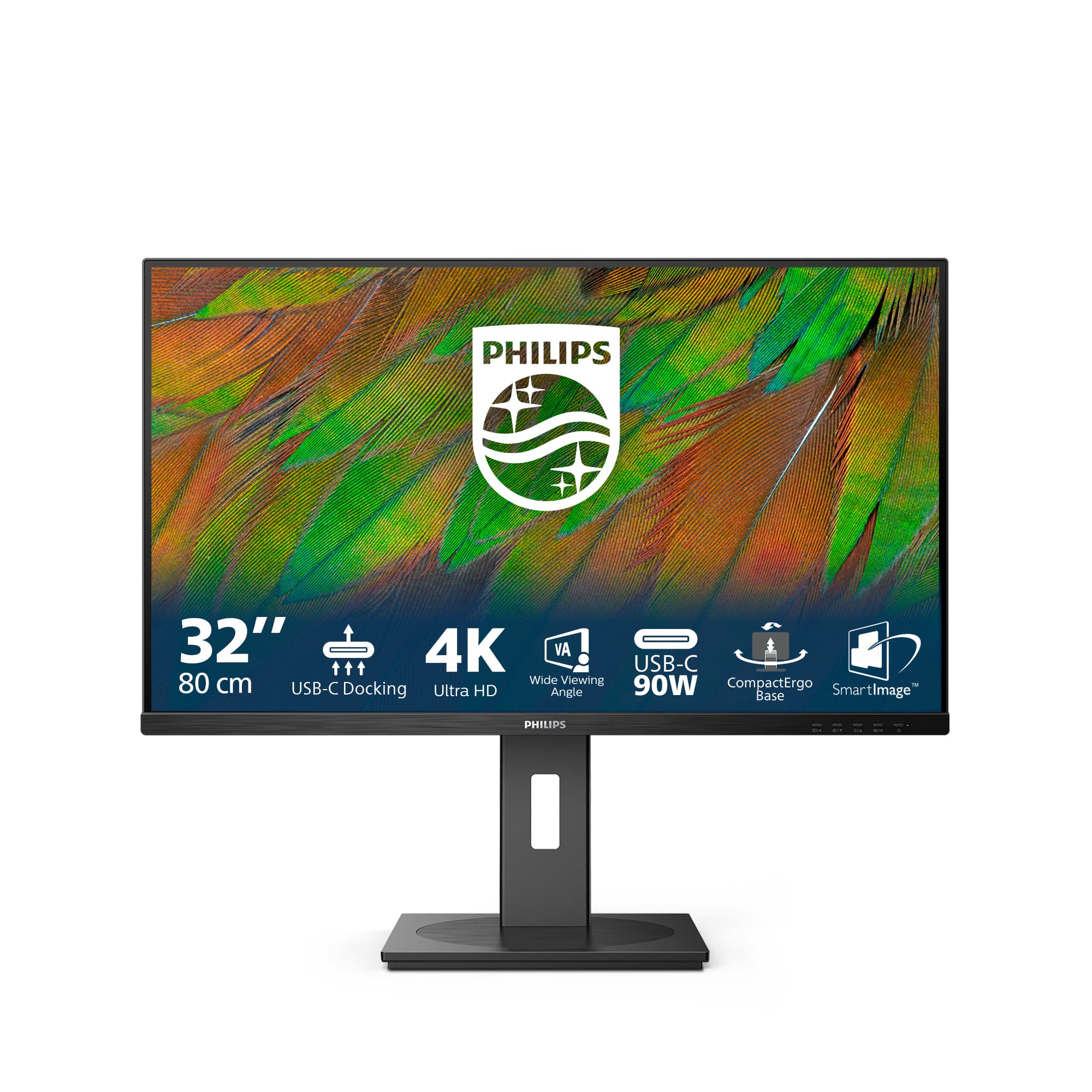 Philips 3000 series 32B1U3900/00 écran plat de PC 80 cm (31.5") 3840 x 2160 pixels 4K Ultra HD LCD Noir