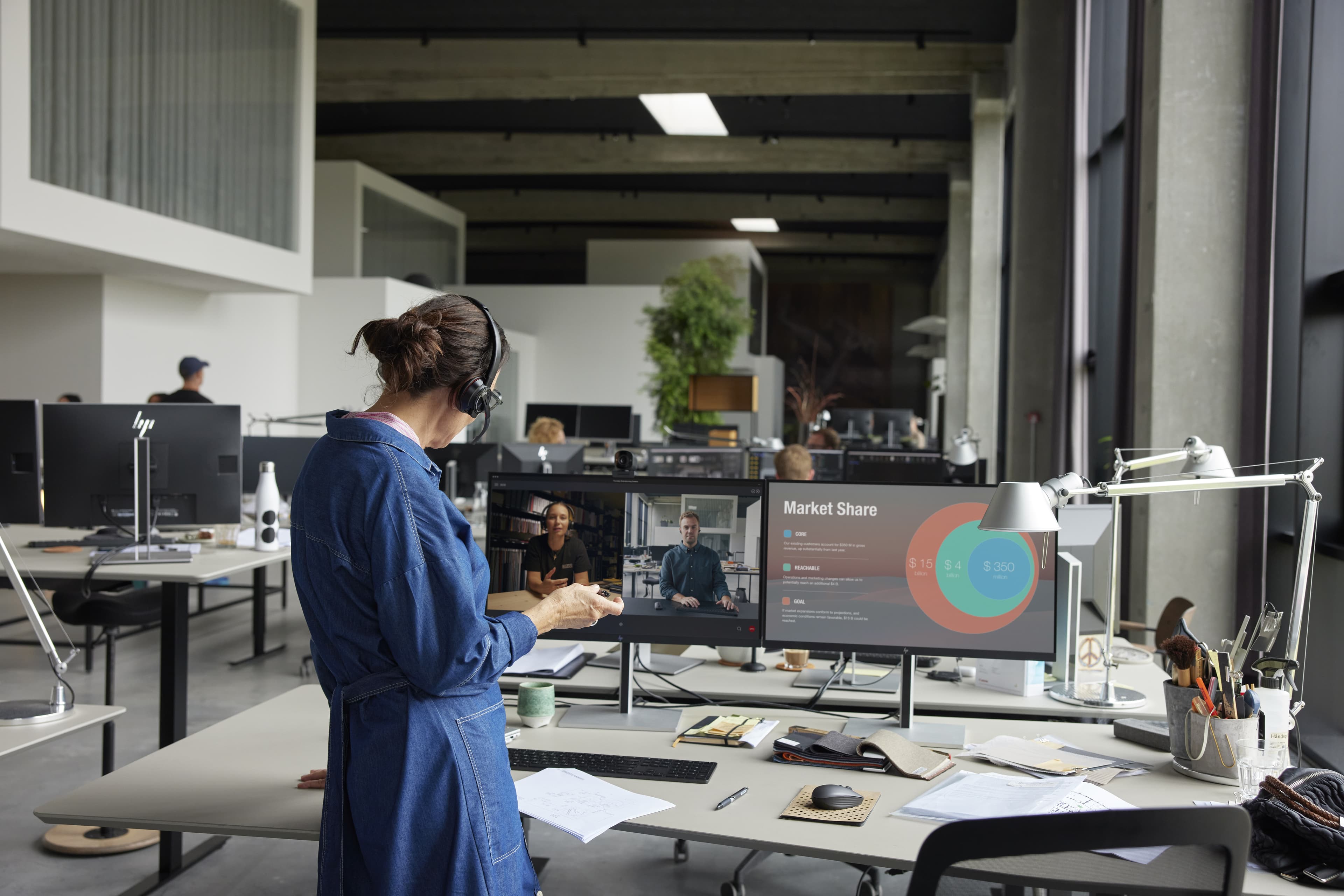 HP Poly Micro-casque Poly Savi 8410 Office monaural DECT 1 880-1 900 MHz certifié Microsoft Teams