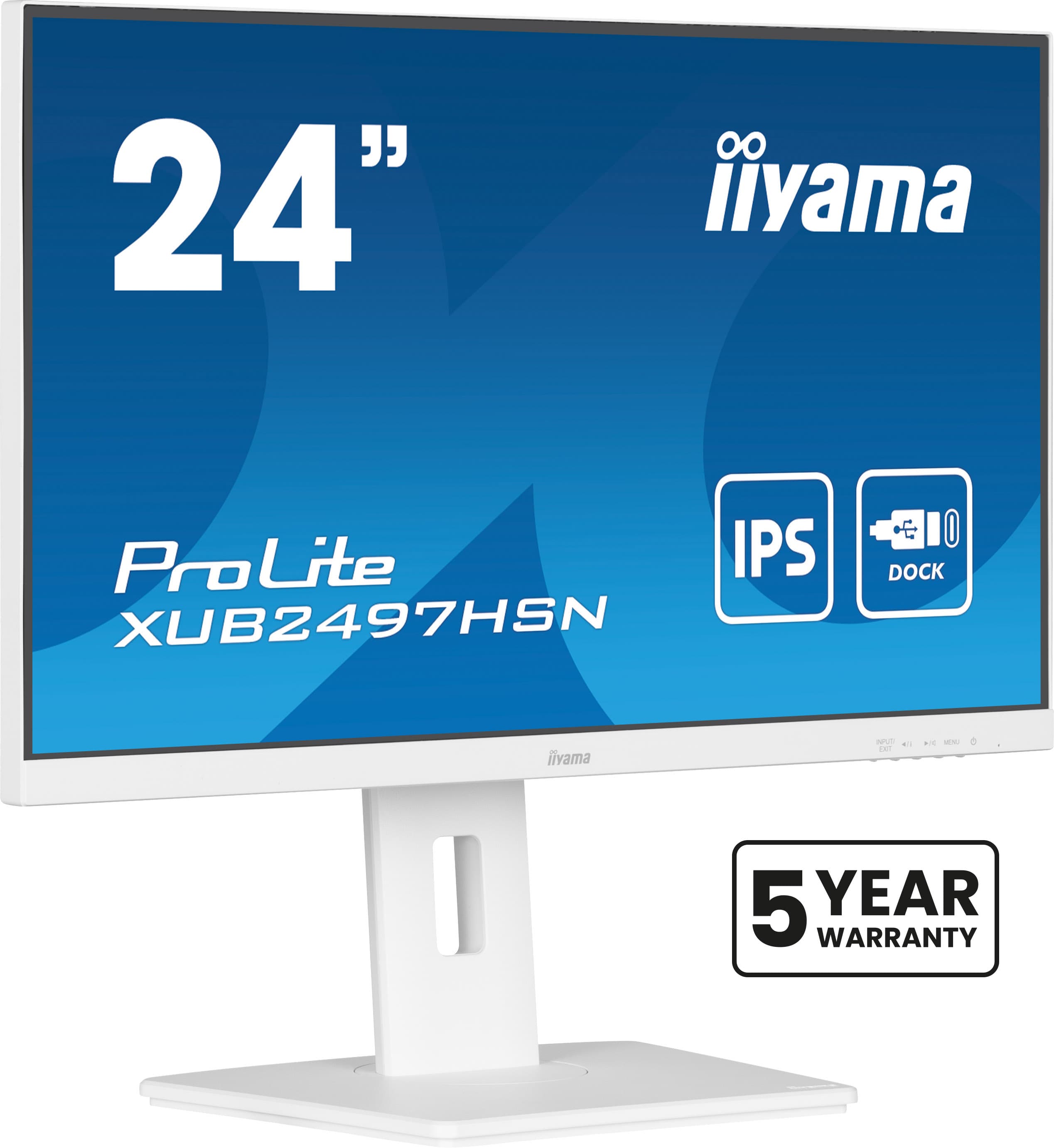 iiyama ProLite XUB2497HSN-W2 écran plat de PC 60,5 cm (23.8") 1920 x 1080 pixels Full HD LED Blanc
