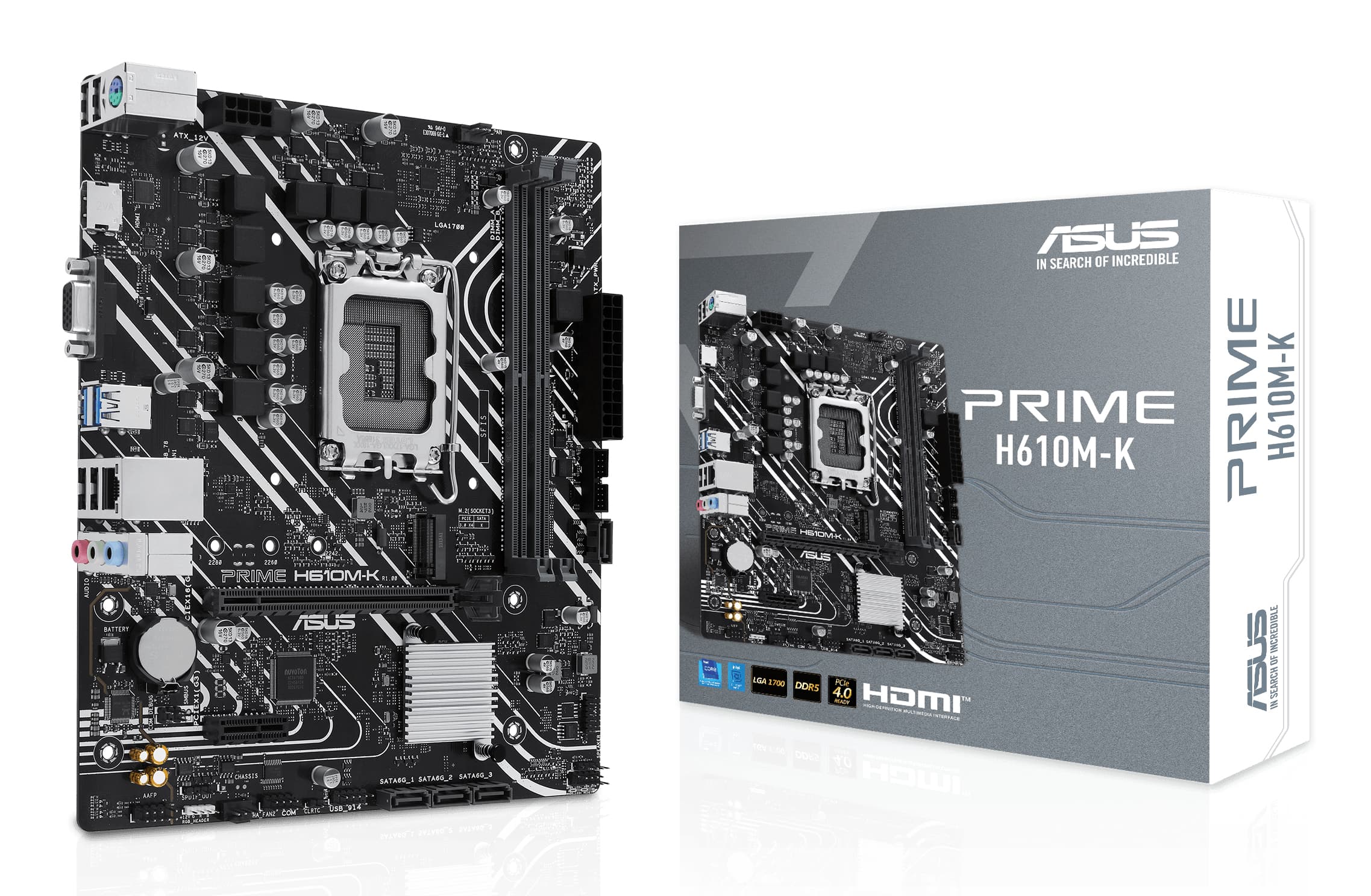 ASUS Prime H610M-K Intel H610 LGA 1700 micro ATX