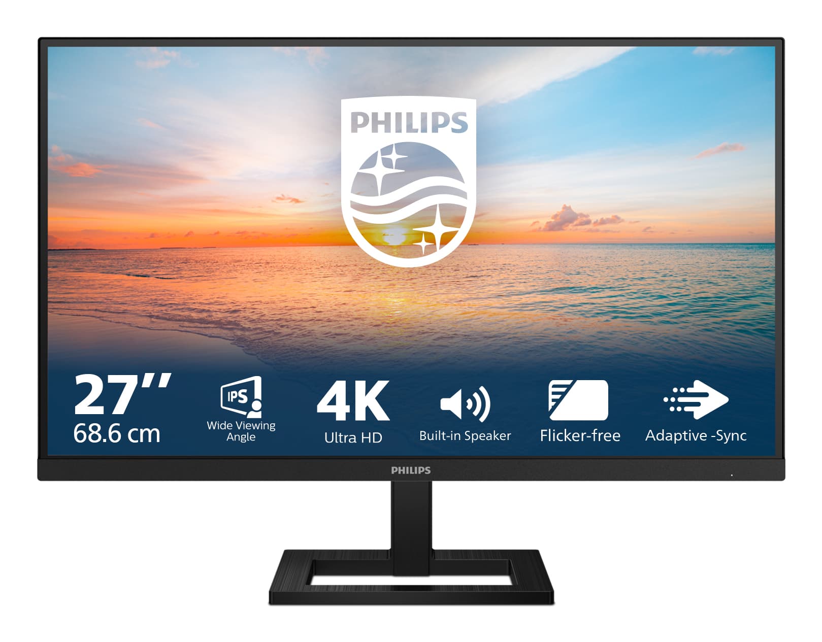 Philips 1000 series 27E1N1800AE/00 écran plat de PC 68,6 cm (27") 3840 x 2160 pixels 4K Ultra HD LED Noir