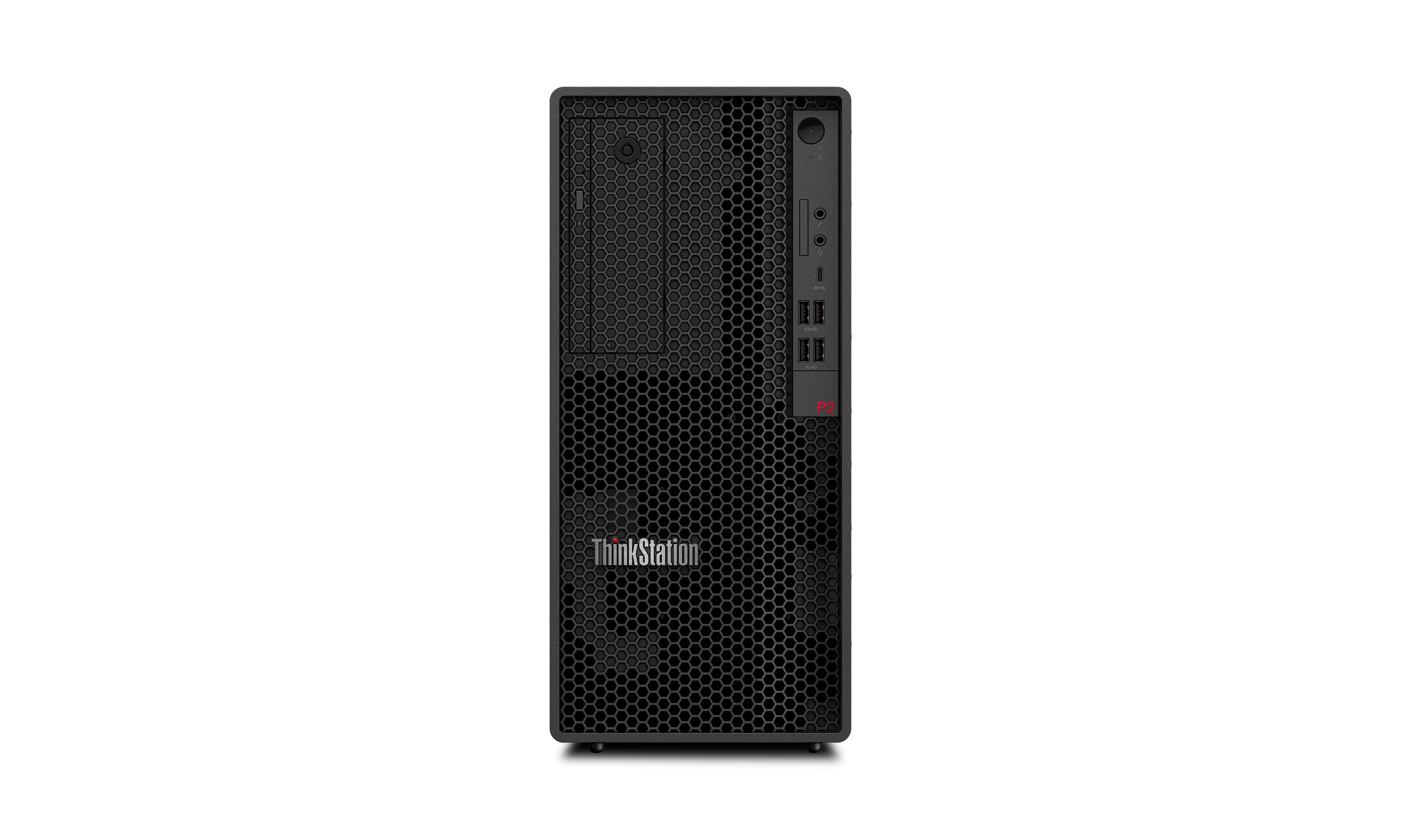 Lenovo ThinkStation P2 Tower Gen 2 Intel Core Ultra 9 285 32 Go DDR5-SDRAM 1 To SSD NVIDIA GeForce RTX 4060 Windows 11 Pro Station de travail Noir