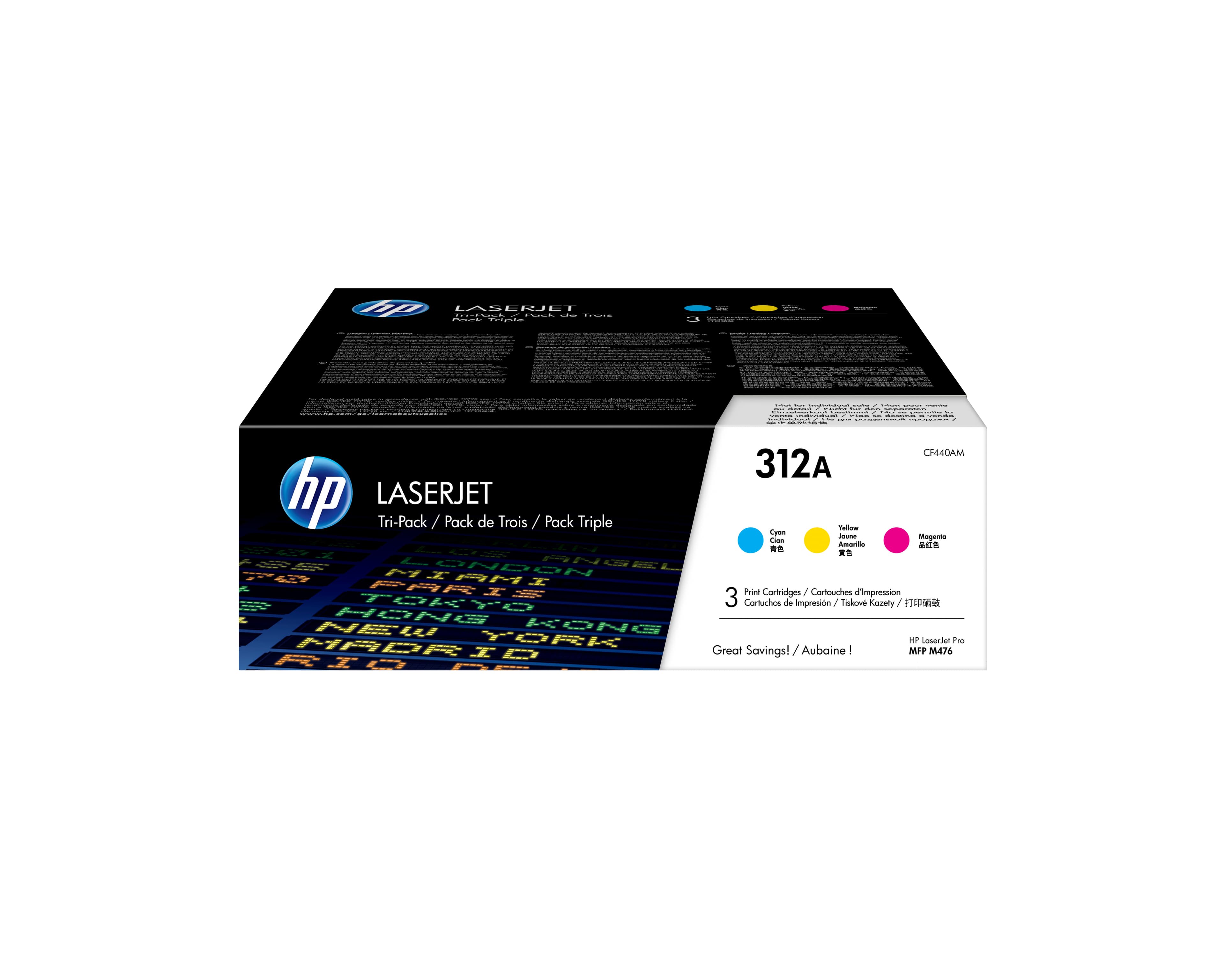 HP Cartouche 312A toner Cyan Tri-Pack