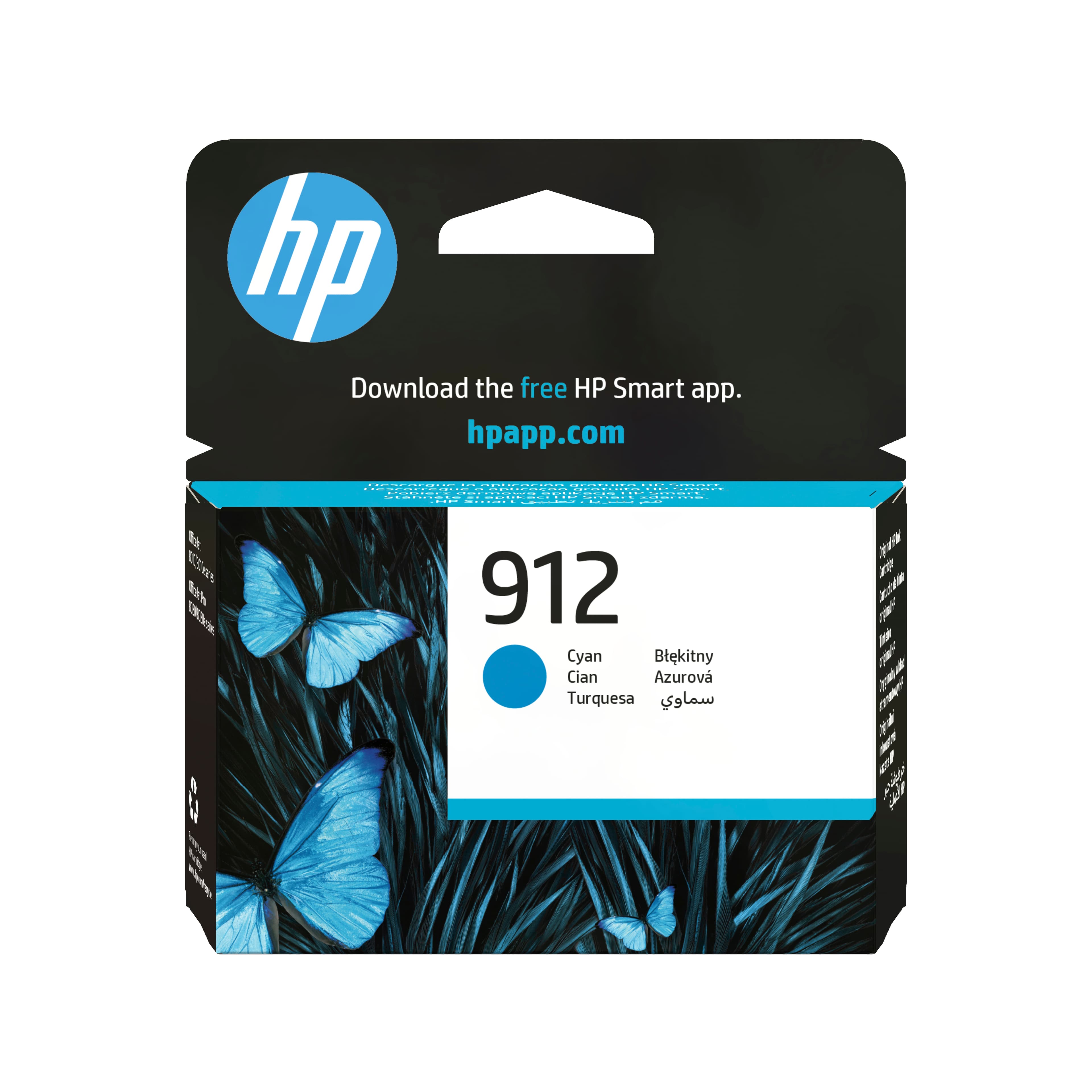 HP 912 Cartouche d'encre cyan authentique