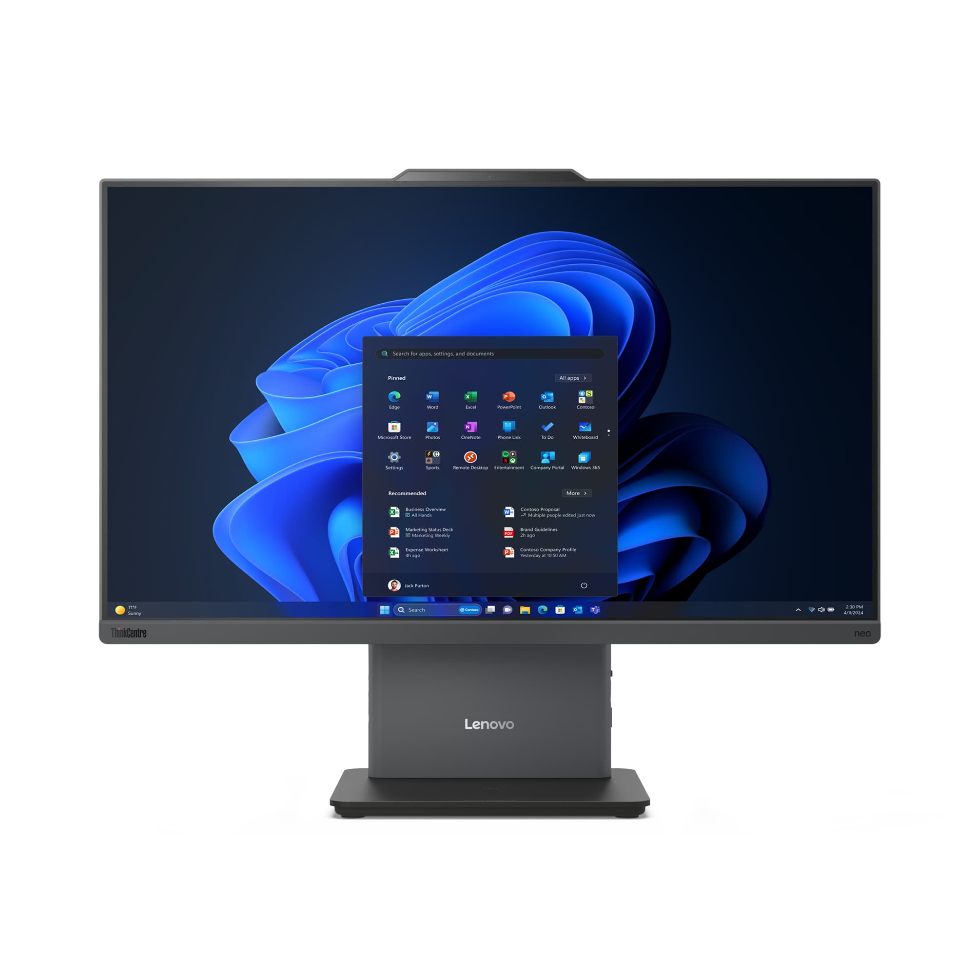 Lenovo ThinkCentre neo 50a 24 Gen 5 Intel® Core™ i3 i3-1315U 60,5 cm (23.8") 1920 x 1080 pixels PC All-in-One 8 Go DDR5-SDRAM 256 Go SSD Windows 11 Pro Wi-Fi 6 (802.11ax) Gris