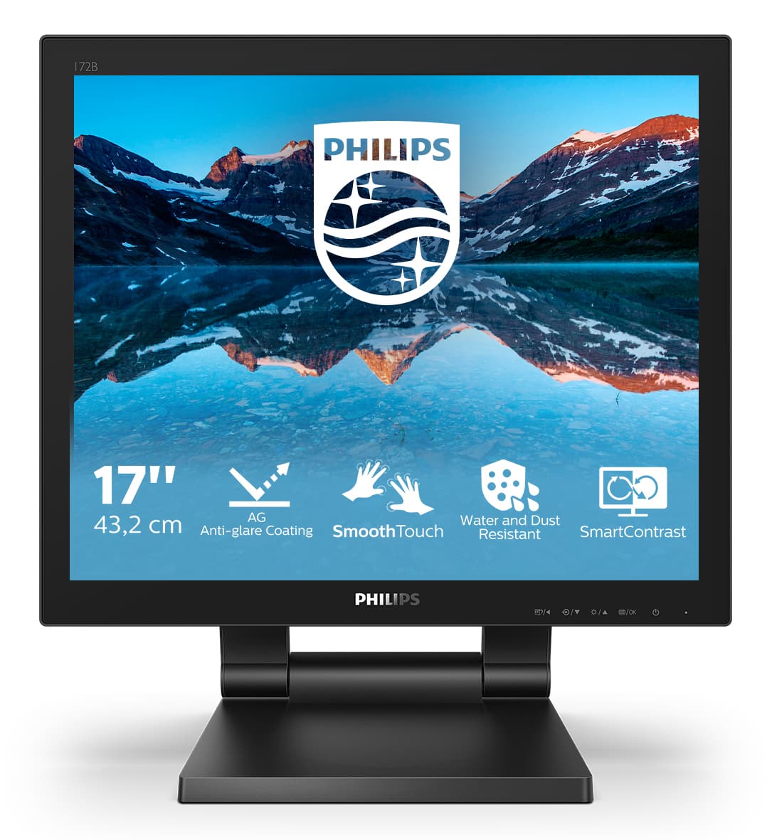 Philips 172B9TL/00 écran plat de PC 43,2 cm (17") 1280 x 1024 pixels Full HD LCD Écran tactile Noir
