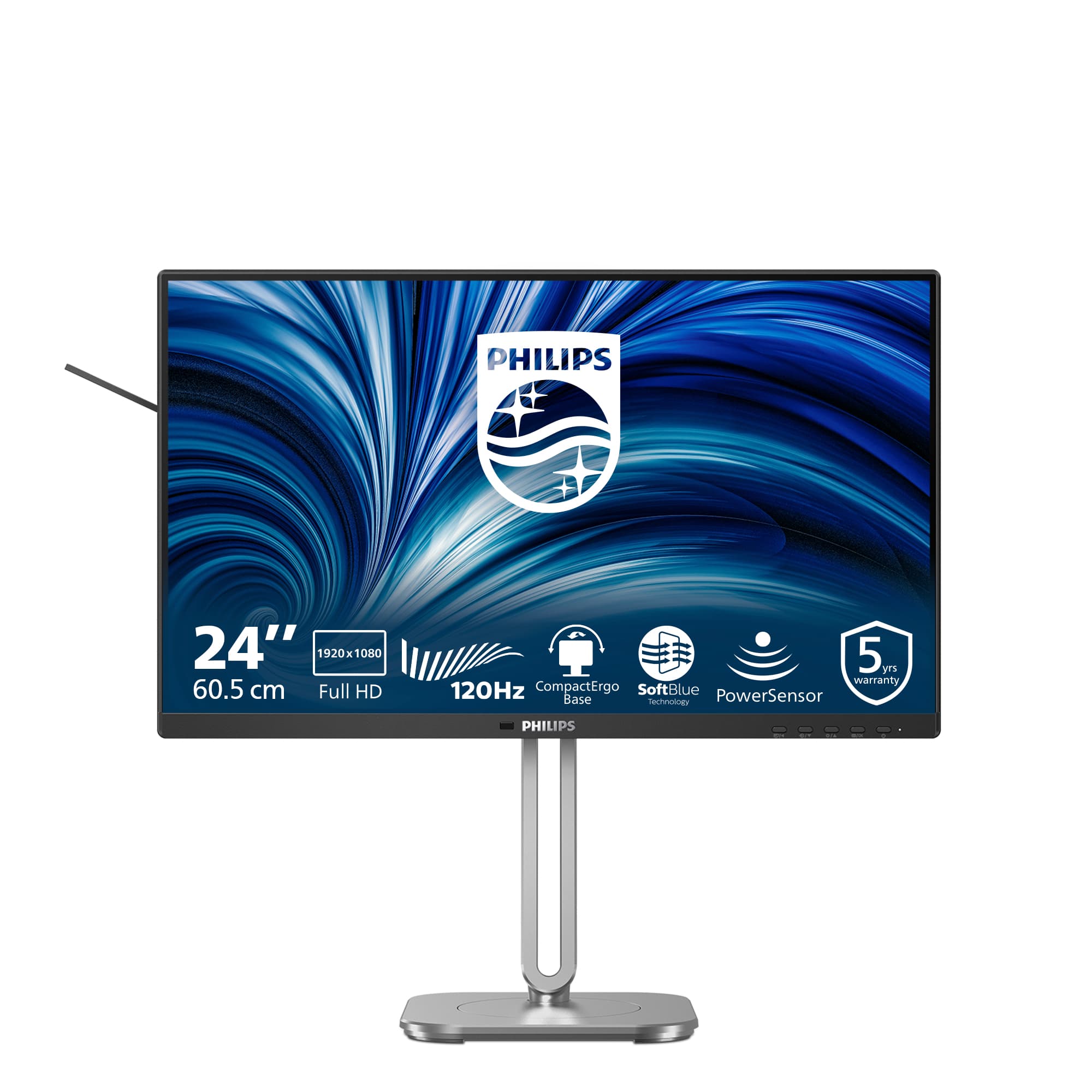 Philips 4000 series 24B2N4200/00 écran plat de PC 60,5 cm (23.8") 1920 x 1080 pixels Full HD LCD Gris